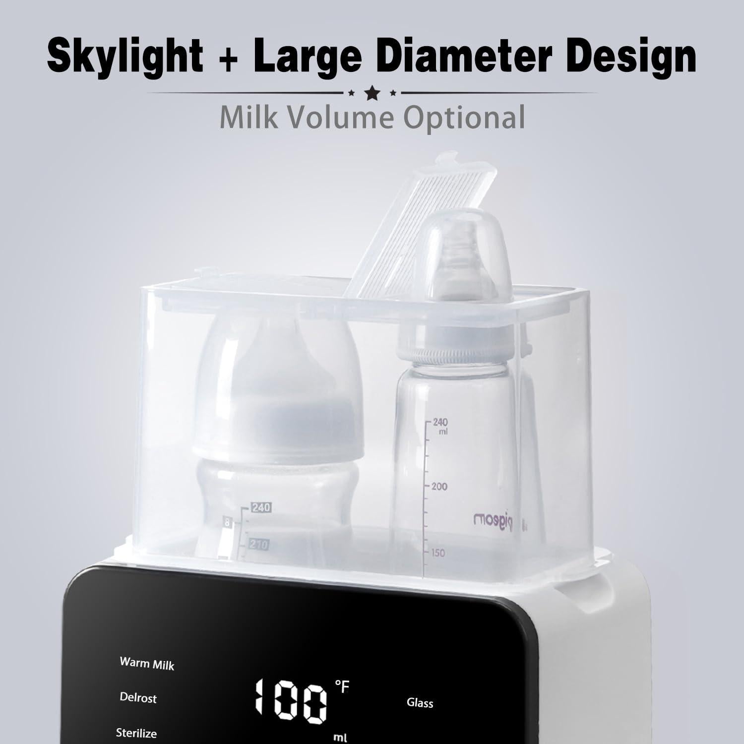 Calentador y Esterilizador de Botellas 8 en 1 Doble DQ-NNQ013-3