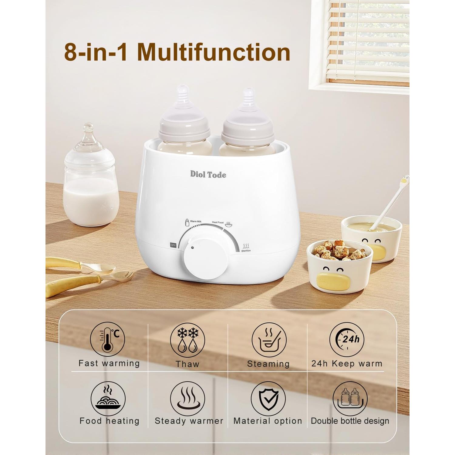 Calentador de Botellas Multifuncional para Bebés 8 en 1