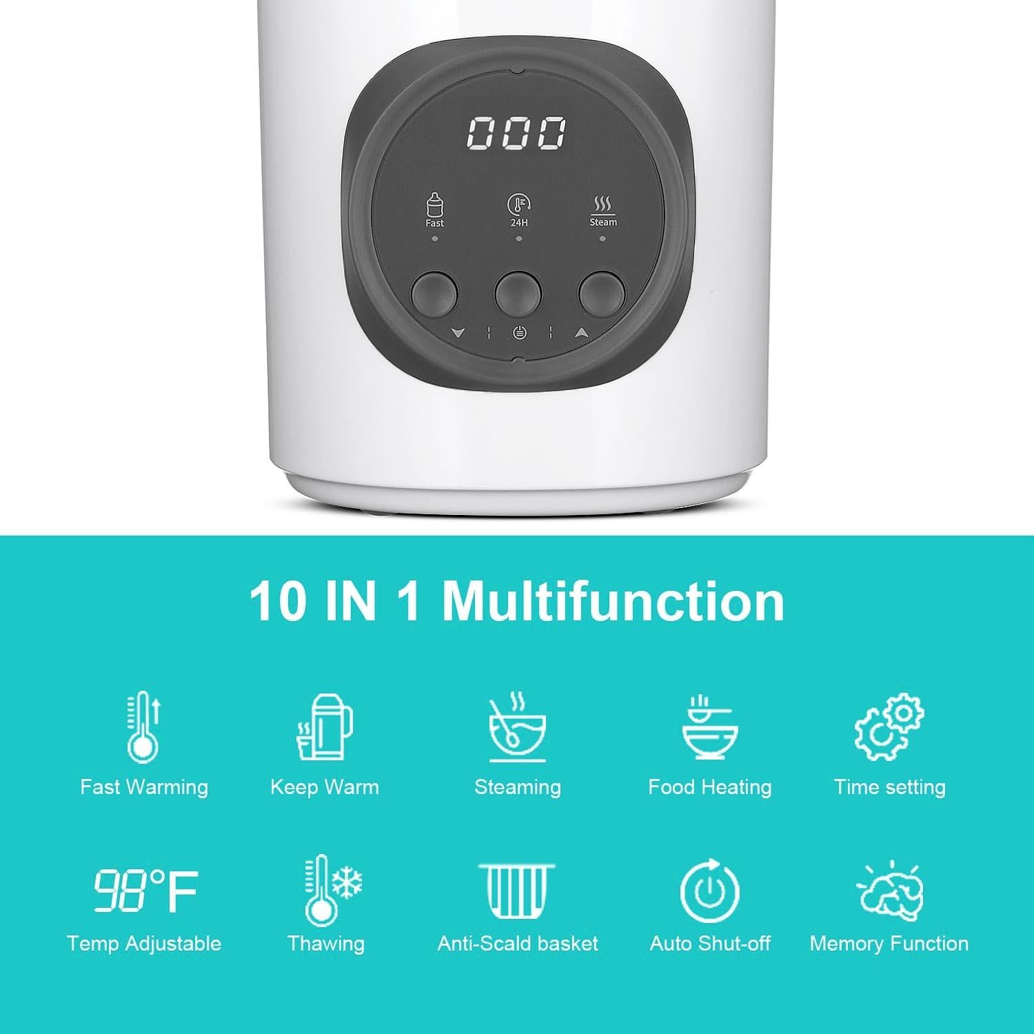 Calentador de Biberones Vaundra Fast 10 en 1 120V