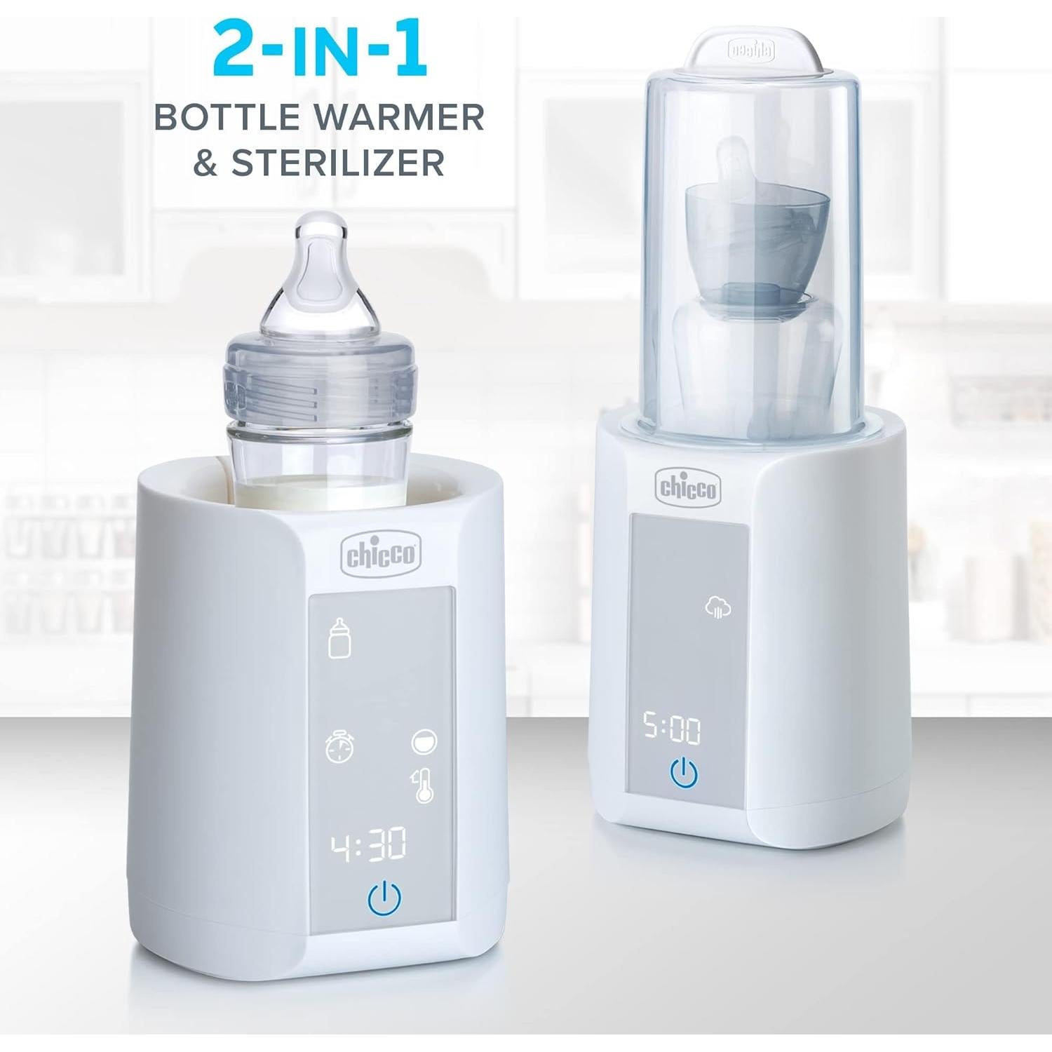 Calentador y Esterilizador Digital Chicco 2 en 1 para Biberones