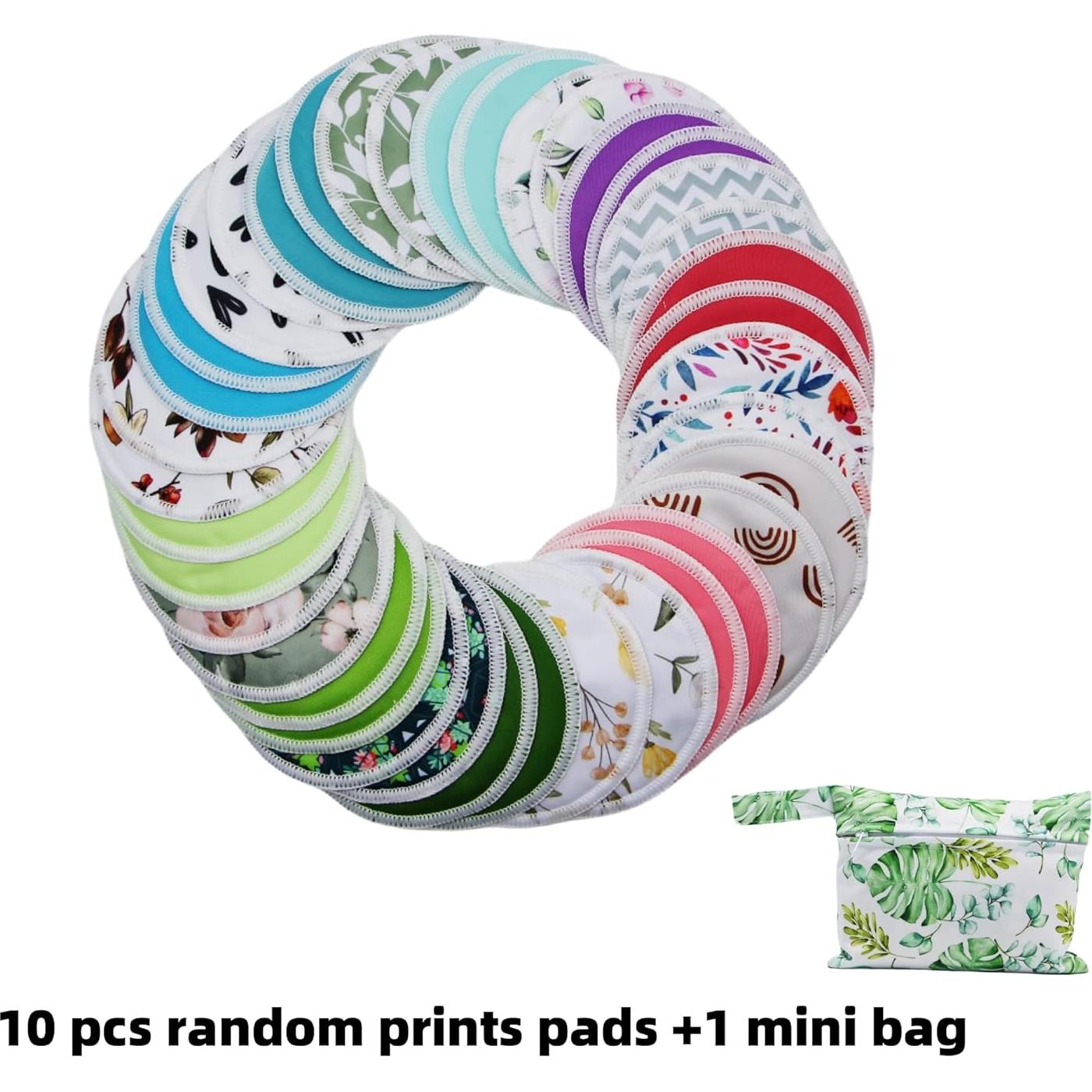 Almohadillas para el pecho reutilizables 8 pcs con bolsa