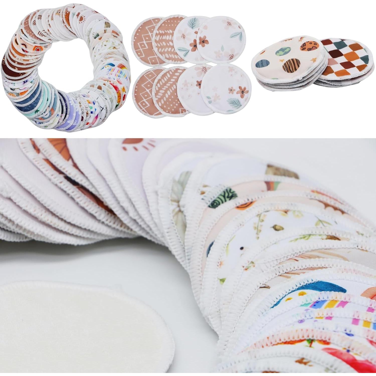 Almohadillas para el pecho reutilizables 8 pcs con bolsa