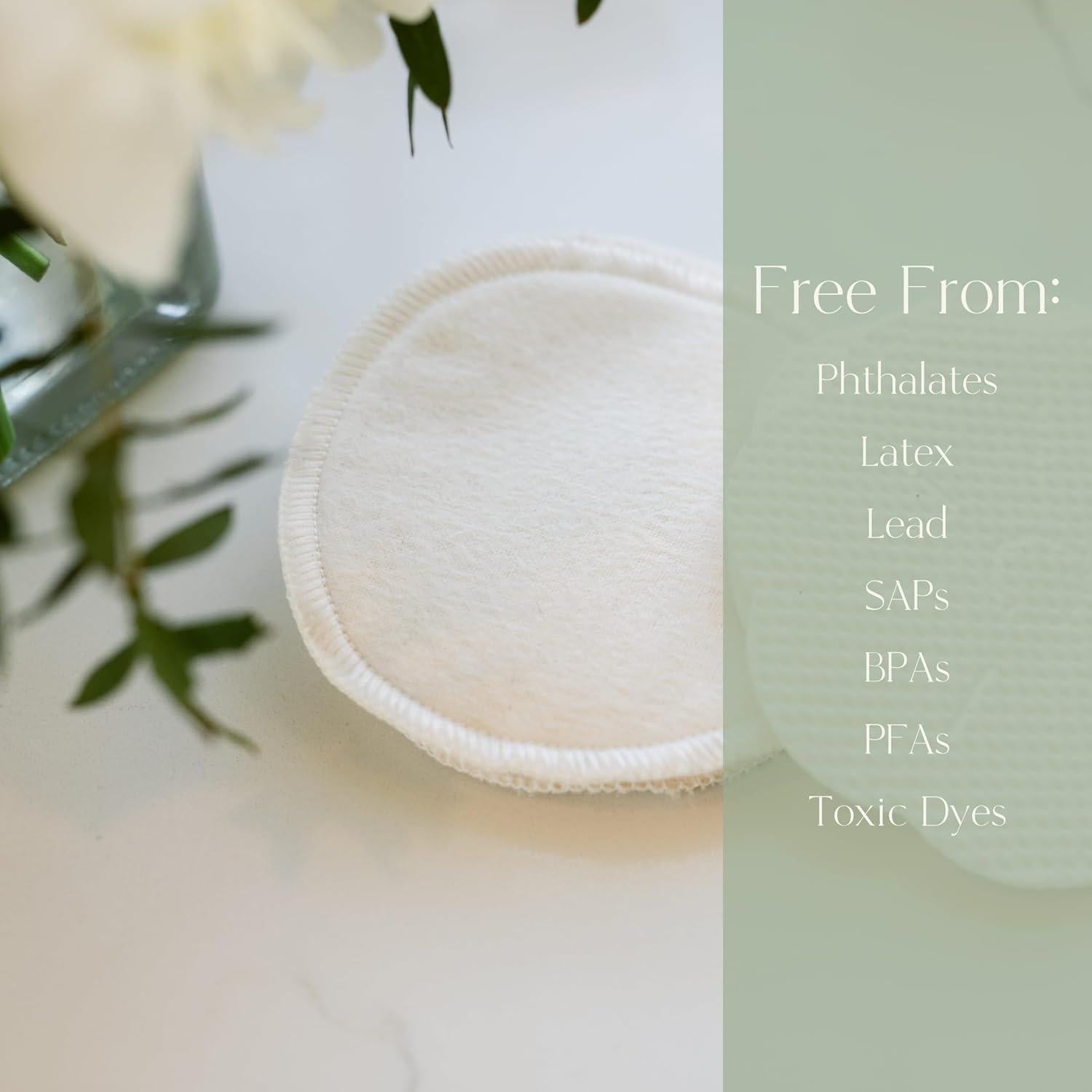 Almohadillas de Lactancia Reutilizables NuAngel - 4 Piezas