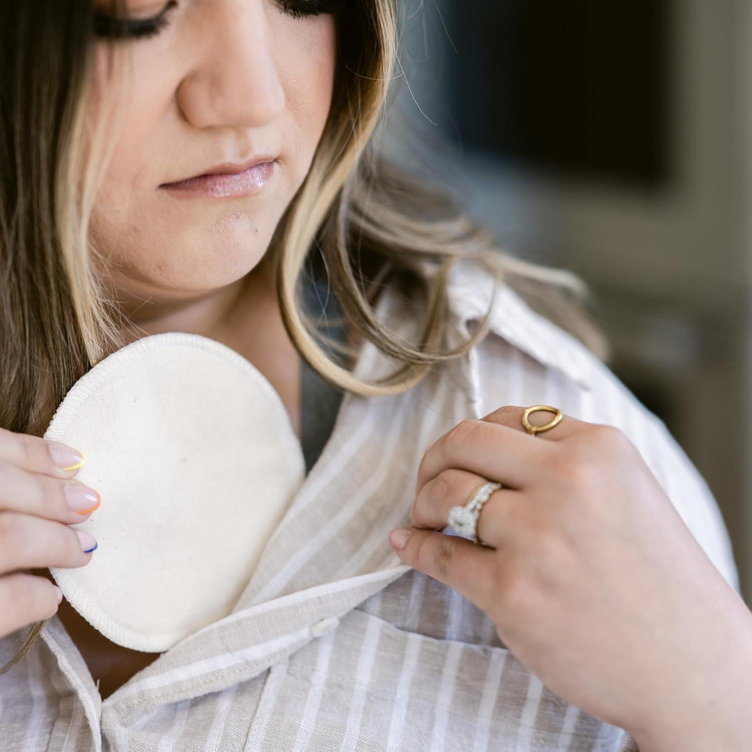 Almohadillas de Lactancia Reutilizables NuAngel - 4 Piezas