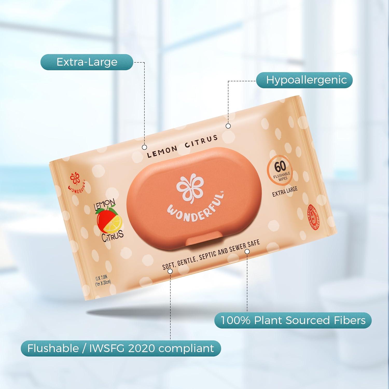 Toallitas Desechables Maravillosas 360 Unidades Cítricos de Limón