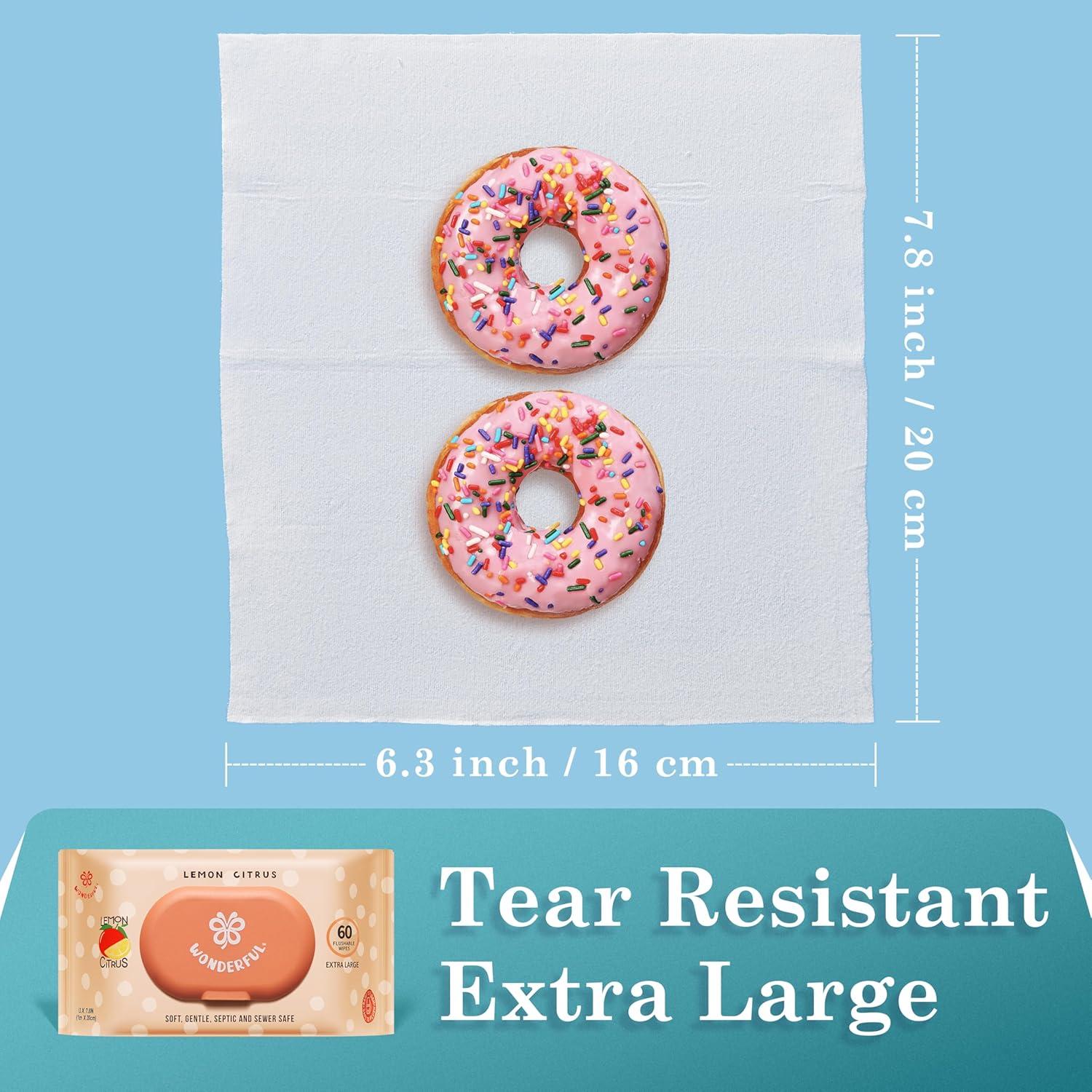 Toallitas Desechables Maravillosas 360 Unidades Cítricos de Limón