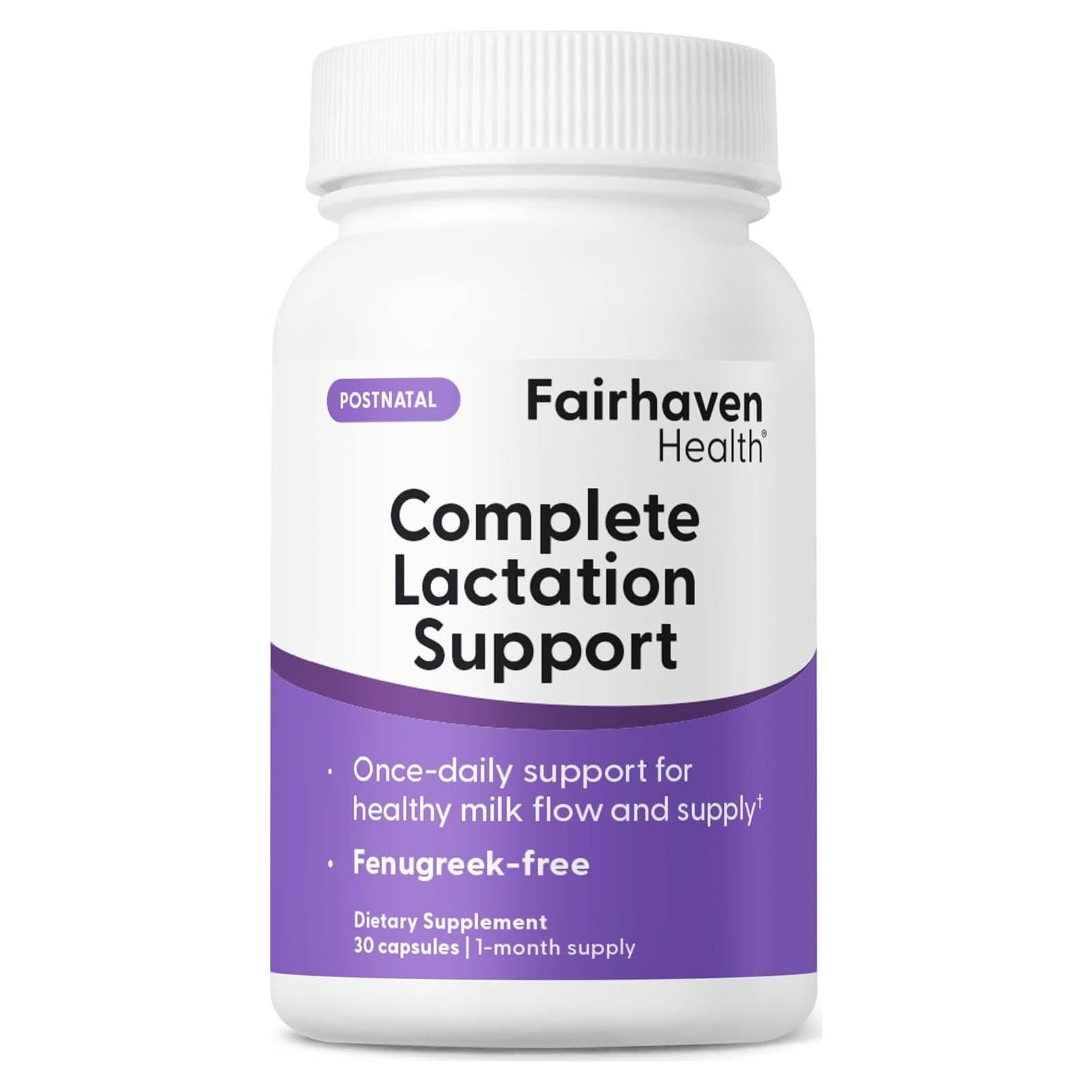 Suplemento Vegano de Lactancia Fairhaven Health 30 Cápsulas