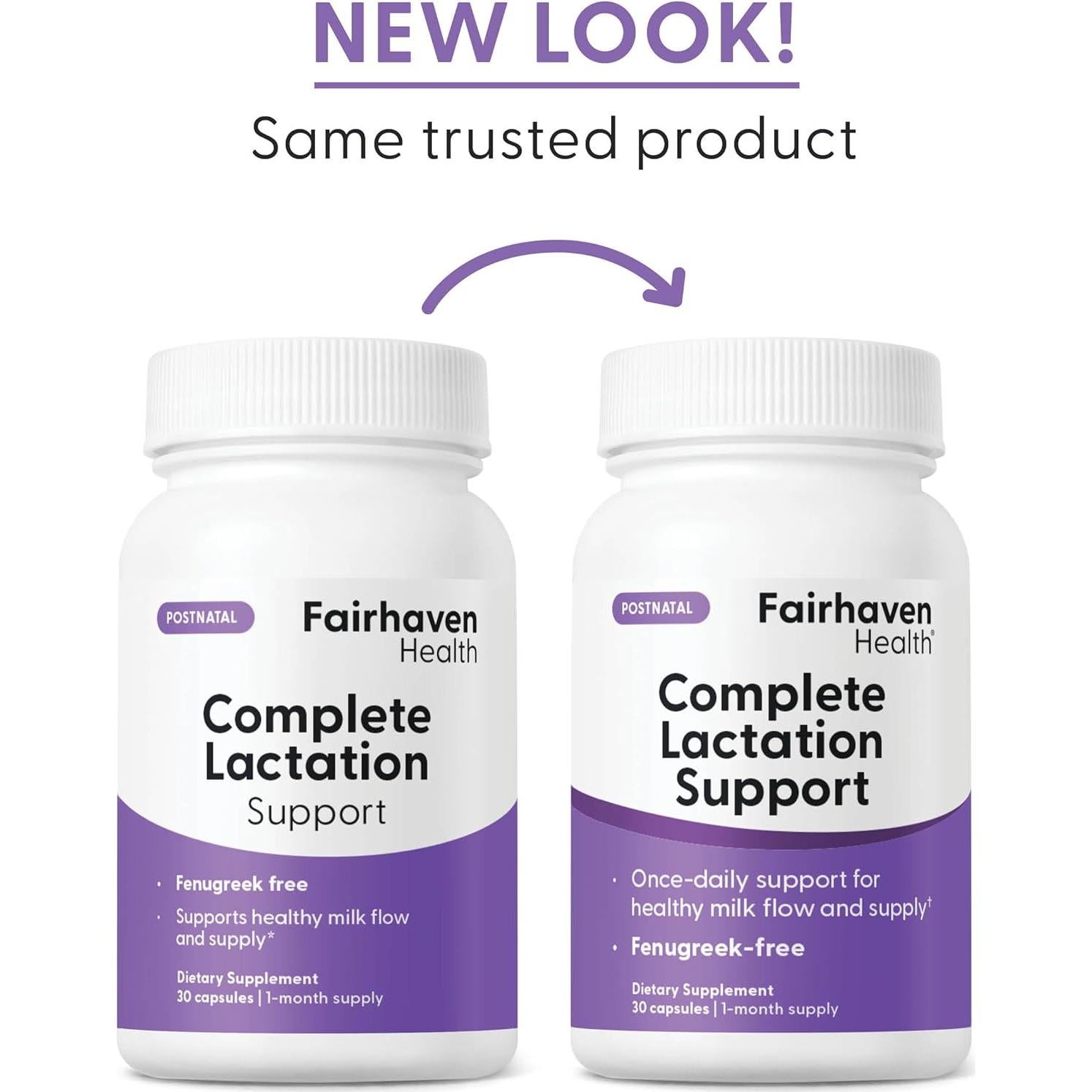 Suplemento Vegano de Lactancia Fairhaven Health 30 Cápsulas