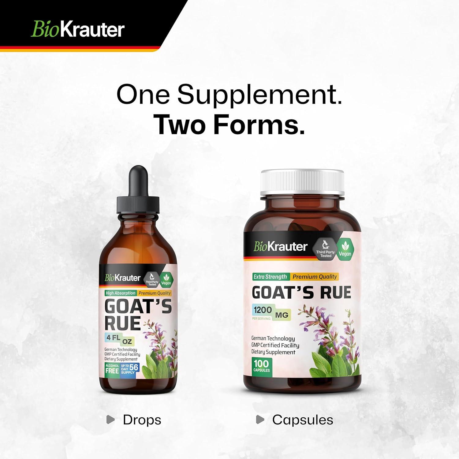 Cápsulas de Rue de Cabra BIO KRAUTER 1200 mg - 100 Unidades