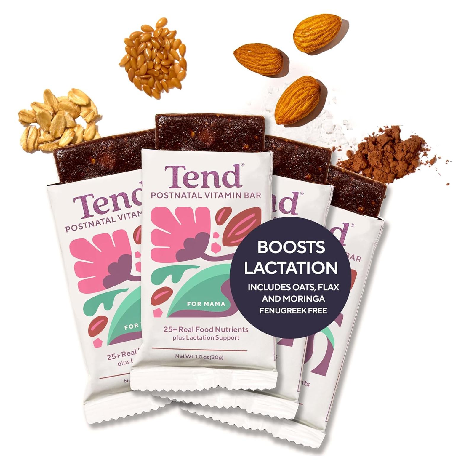 Barra de Vitaminas Postnatales Tend - Lactancia y Recuperación 4ct