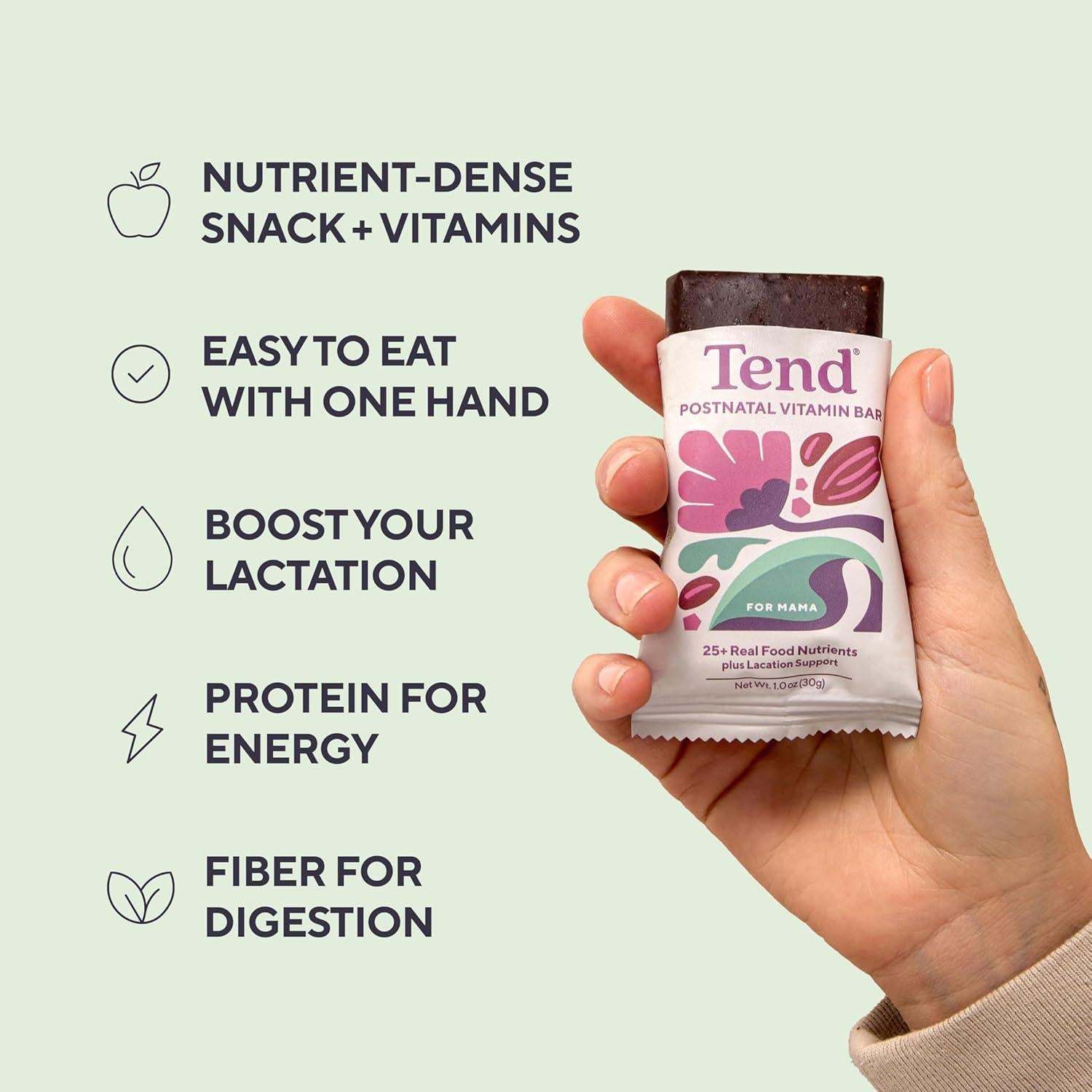 Barra de Vitaminas Postnatales Tend - Lactancia y Recuperación 4ct