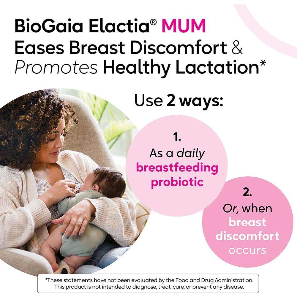 BioGaia Elactia Probiotico para Lactancia 30 Cápsulas