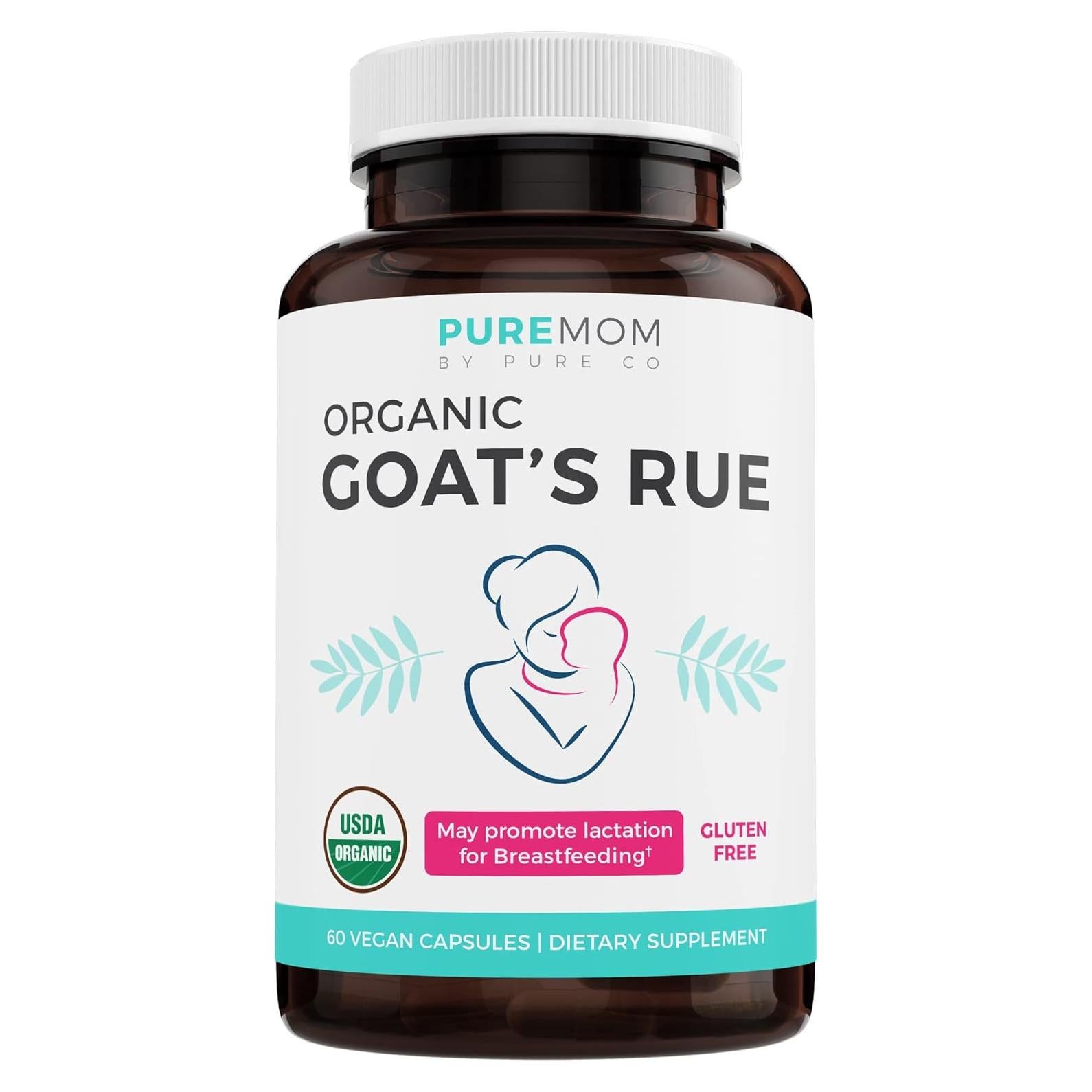 Rue de Cabra Orgánica Pure Co - Suplemento Lactancia 60 Cápsulas