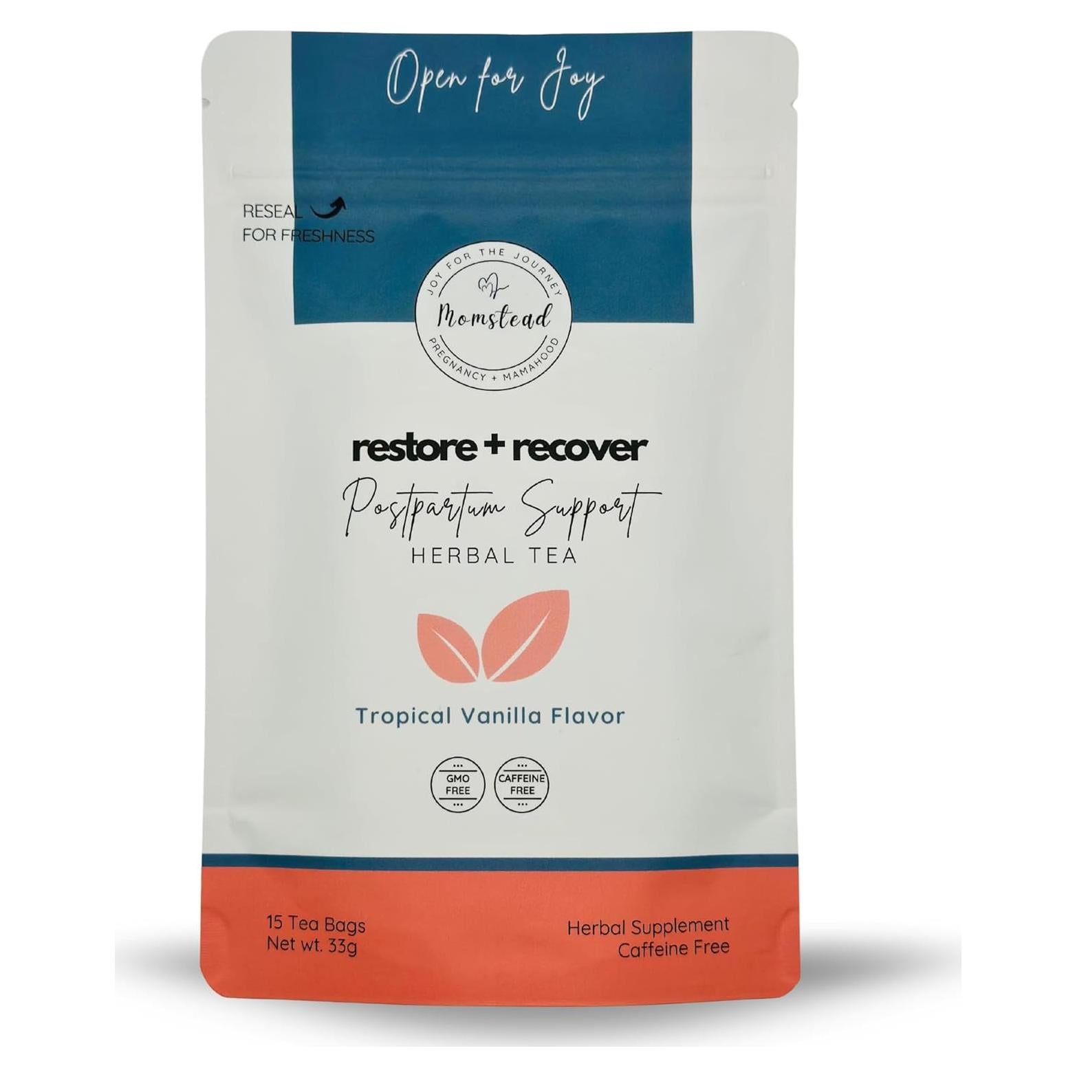 Té Herbal Postparto Momstead Restaurar y Recuperar 33g