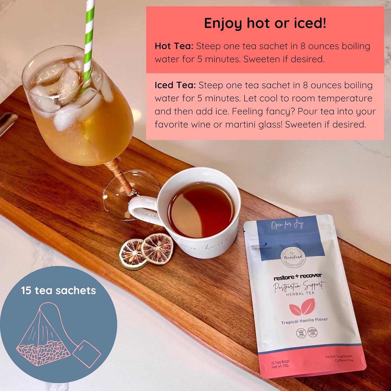 Té Herbal Postparto Momstead Restaurar y Recuperar 33g