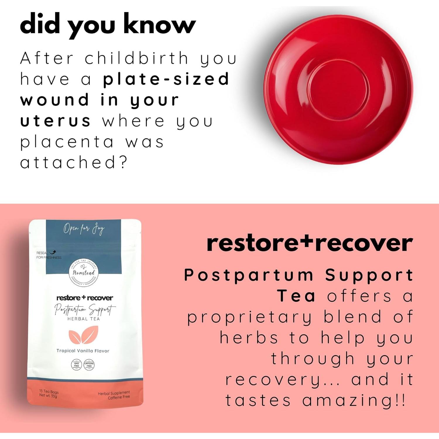 Té Herbal Postparto Momstead Restaurar y Recuperar 33g