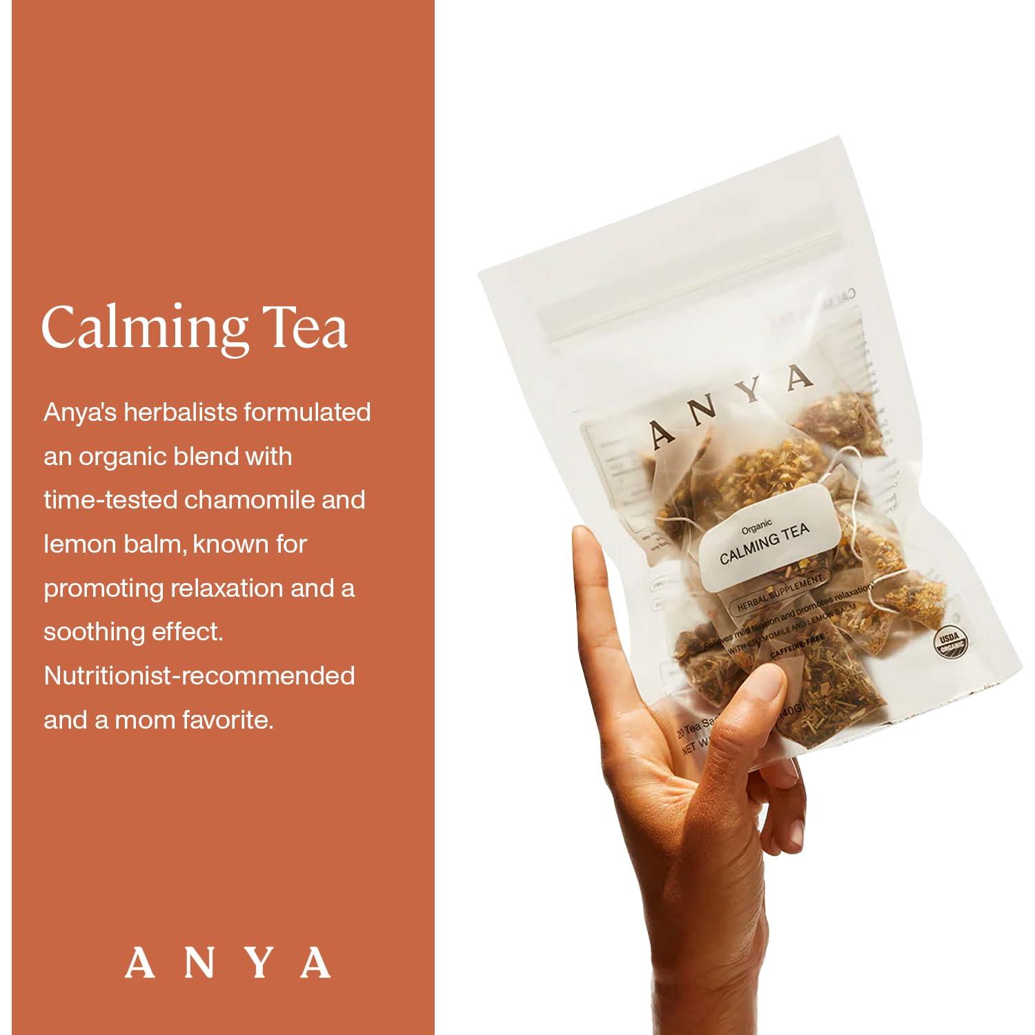 Té Calmante Anya 20 Bolsitas - Orgánico, Sin Gluten, Postparto