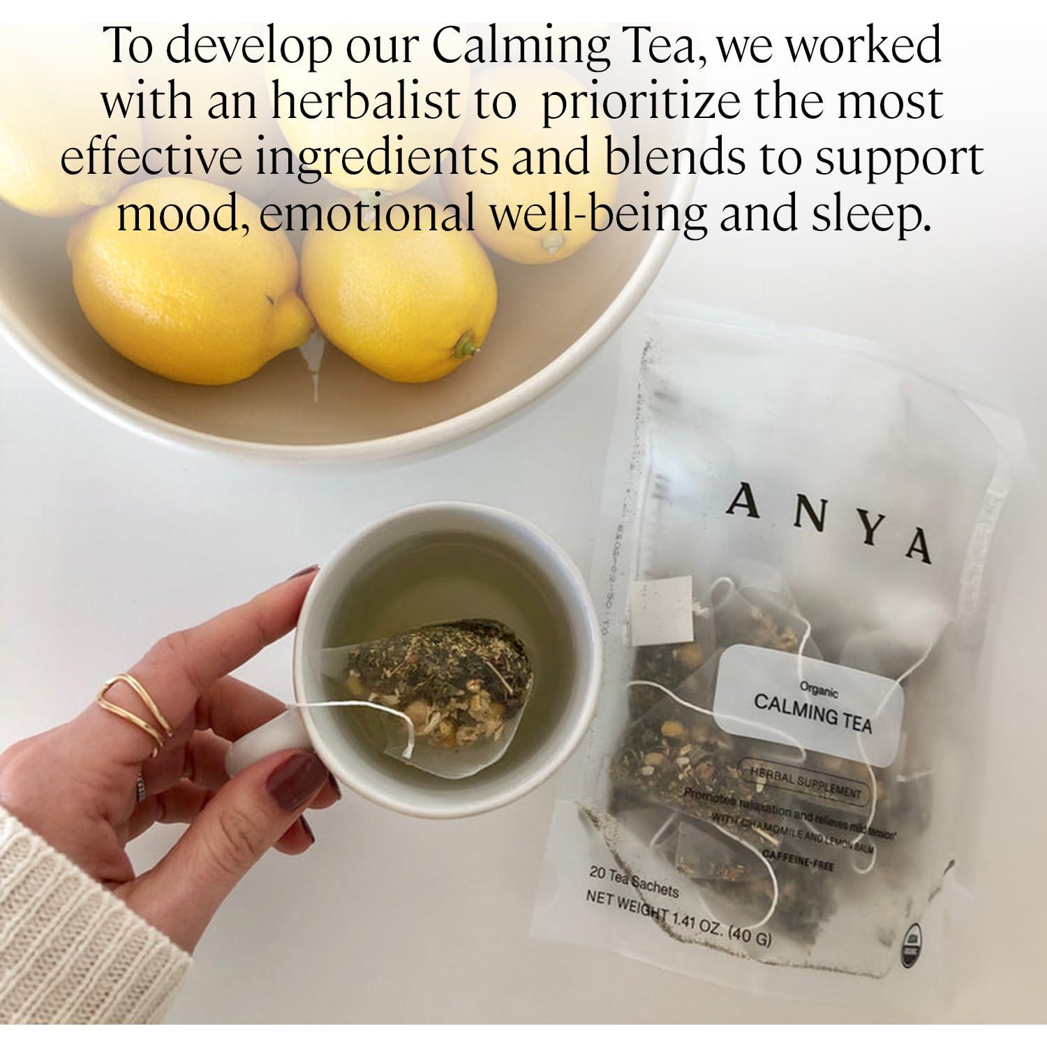 Té Calmante Anya 20 Bolsitas - Orgánico, Sin Gluten, Postparto