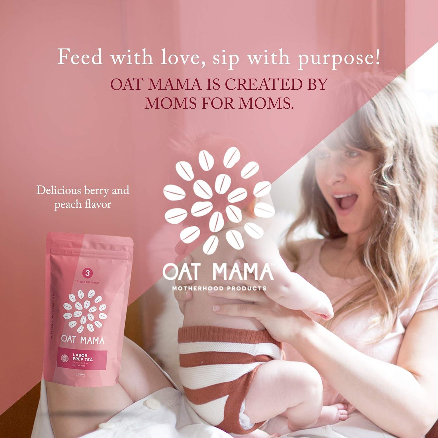 Té de Preparación para el Trabajo Oat Mama - Durazno Blanco - 14 Bolsitas