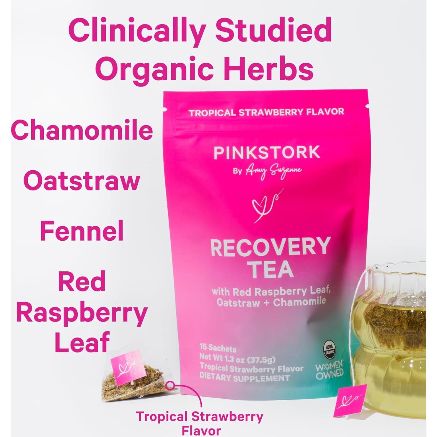 Té Herbal de Recuperación Postparto Pink Stork, 30 Bolsitas