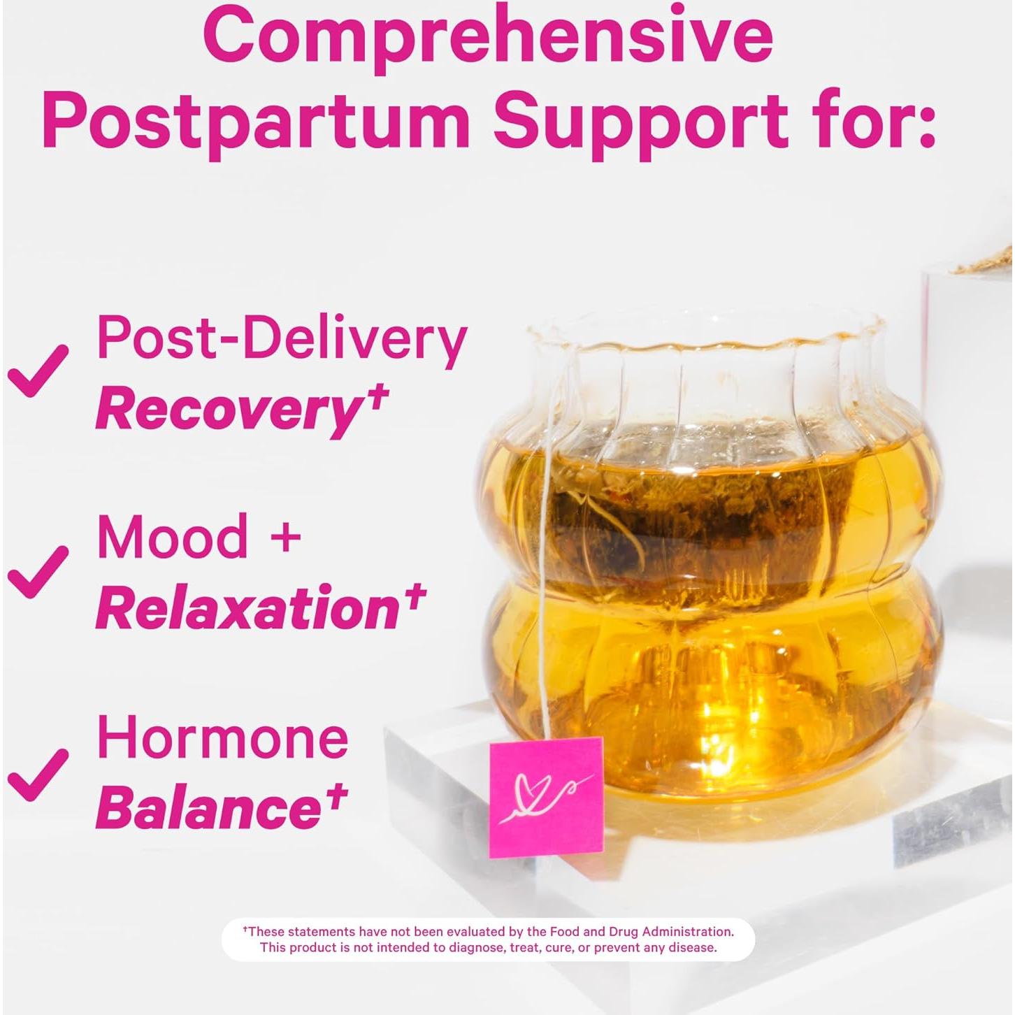 Té Herbal de Recuperación Postparto Pink Stork, 30 Bolsitas