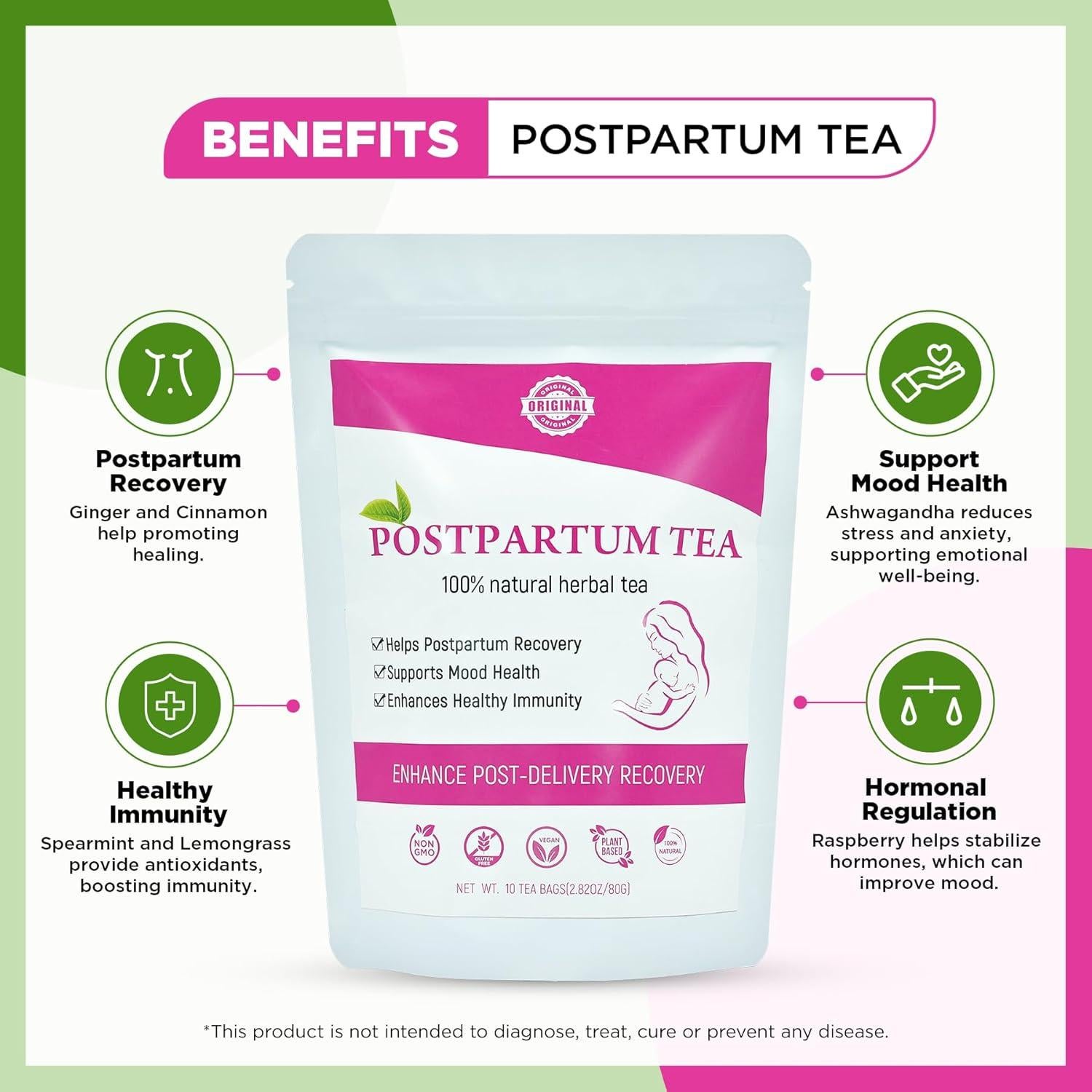 Té Postparto Aromlife Orgánico 10 Bolsitas Frambuesa