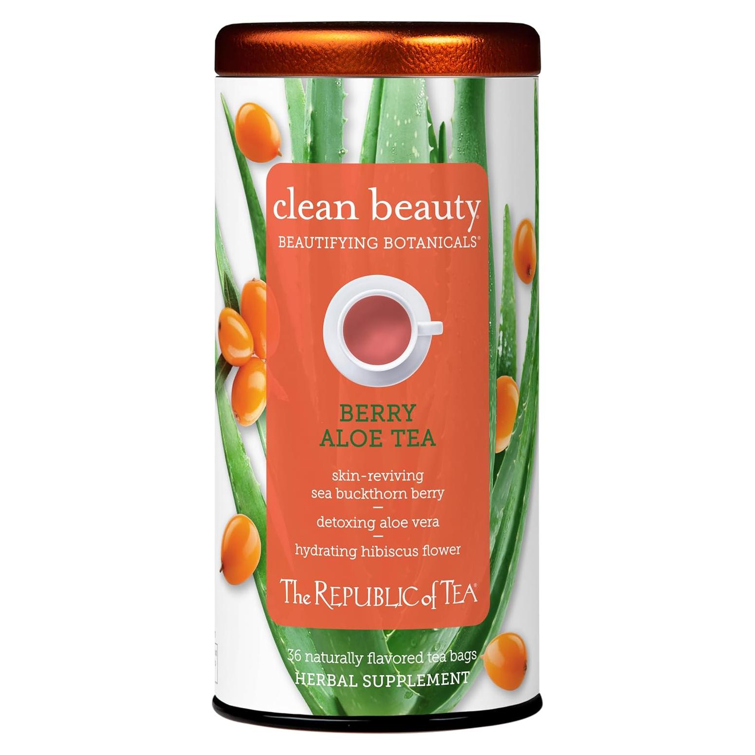 Té Herbal El Republicano del Té Berry Aloe 36 Bolsitas