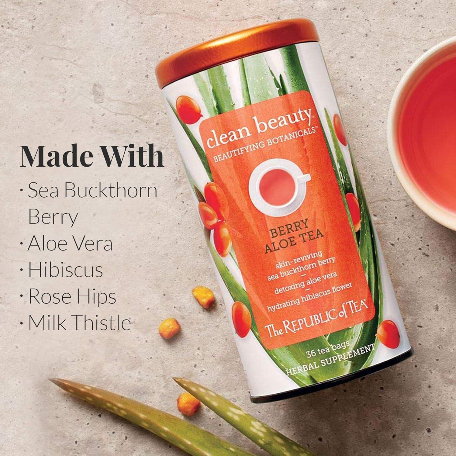 Té Herbal El Republicano del Té Berry Aloe 36 Bolsitas