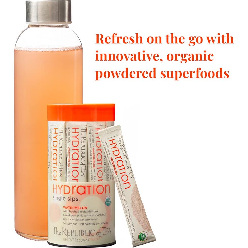 Agua de Hidratación de Sandía Orgánica La República del Té 85g