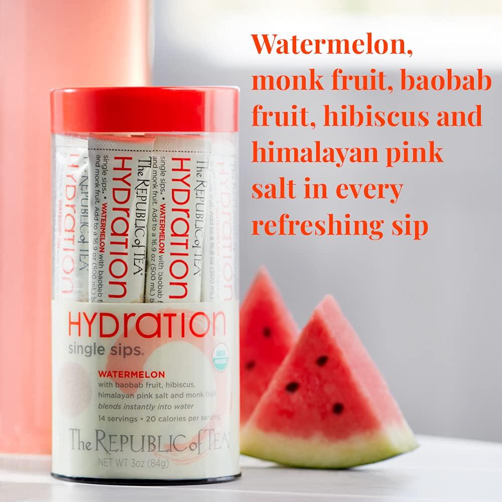 Agua de Hidratación de Sandía Orgánica La República del Té 85g
