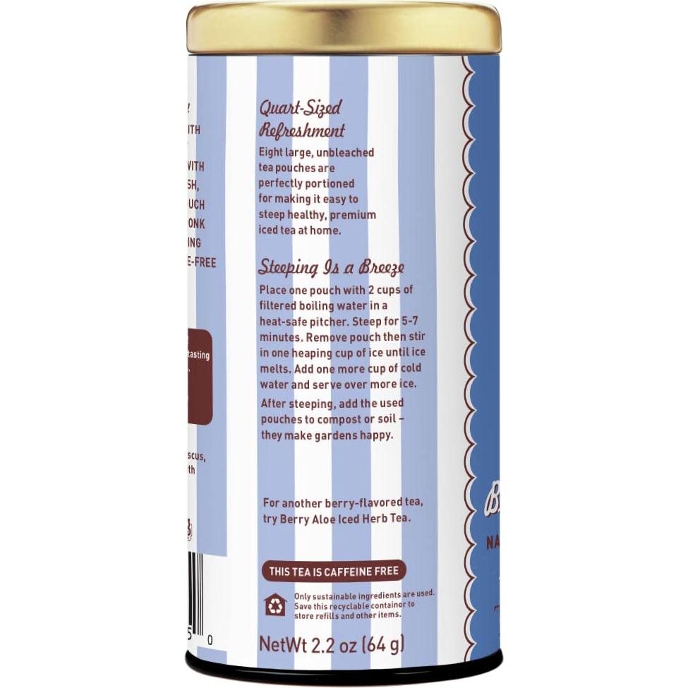 Té Helado de Hibisco y Arándano La República del Té - 8 Bolsitas