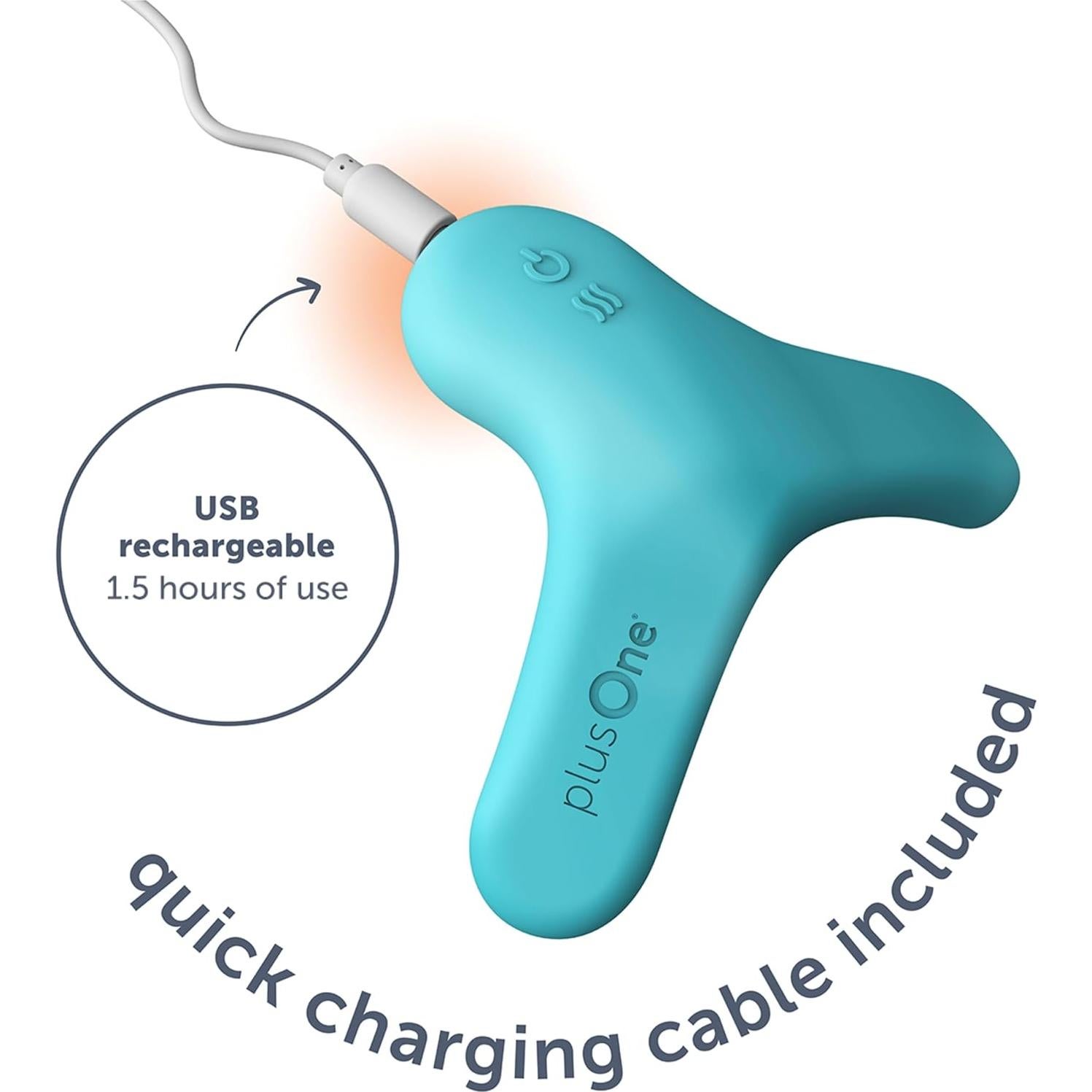 Masajeador de pecho y cuerpo PlusOne, 5 vibraciones, 3 calor