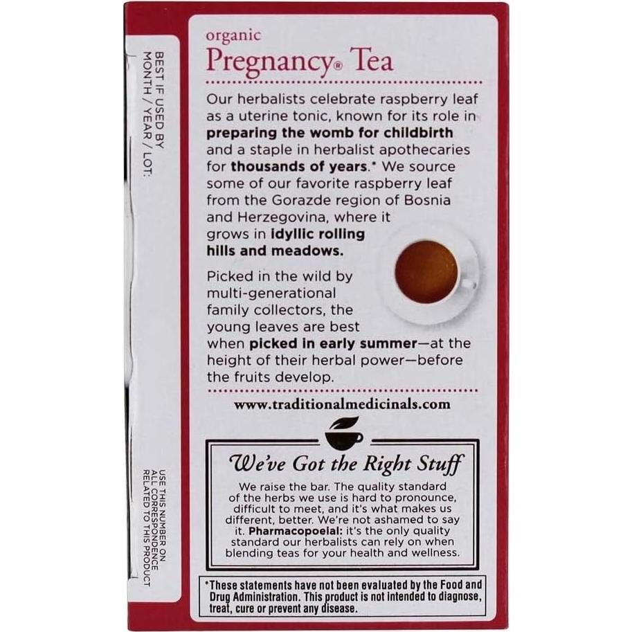 Té Orgánico para Embarazo Medicinales Tradicionales 16 bolsitas