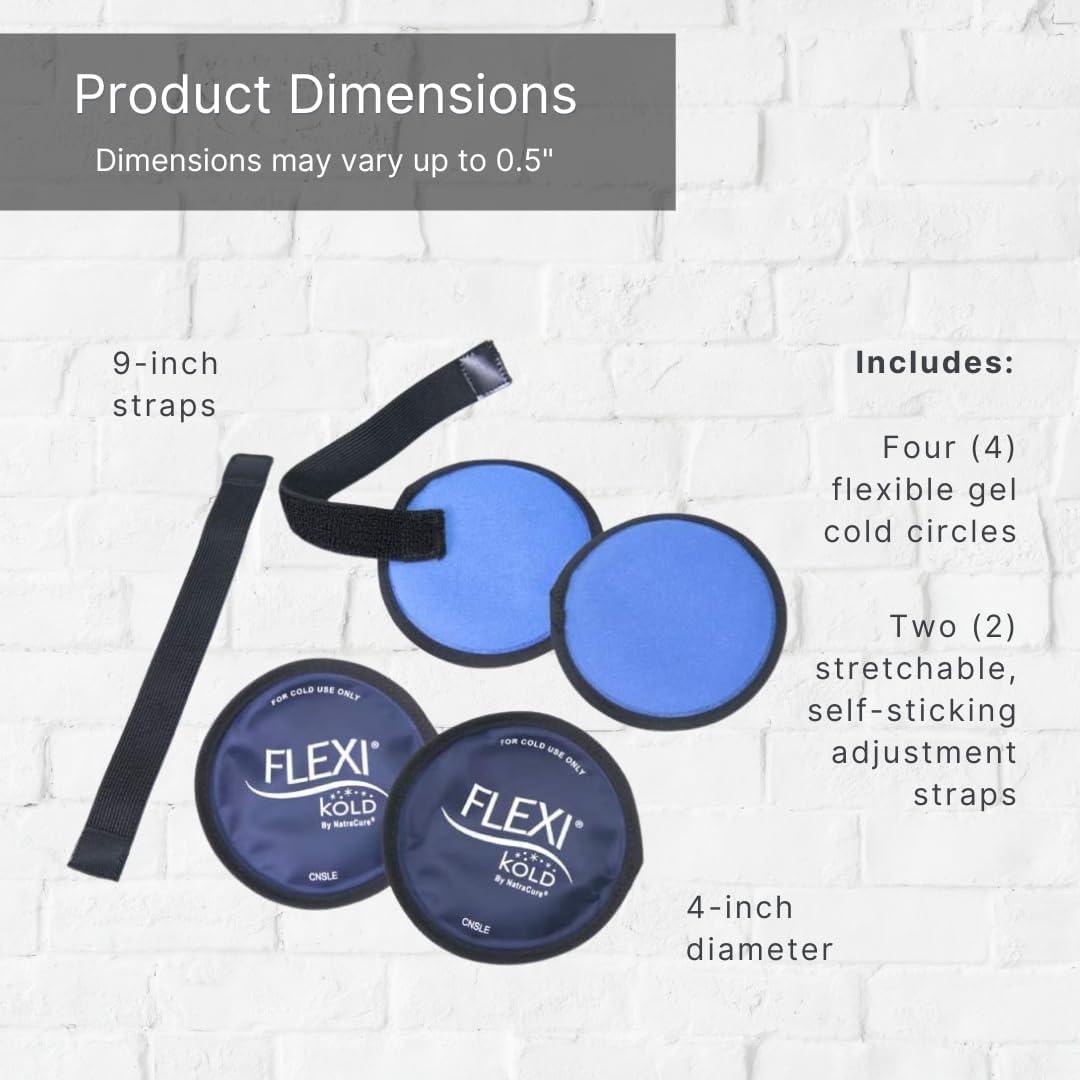 Paquete de Hielo Reutilizable FlexiKold NatraCure - 4 Piezas