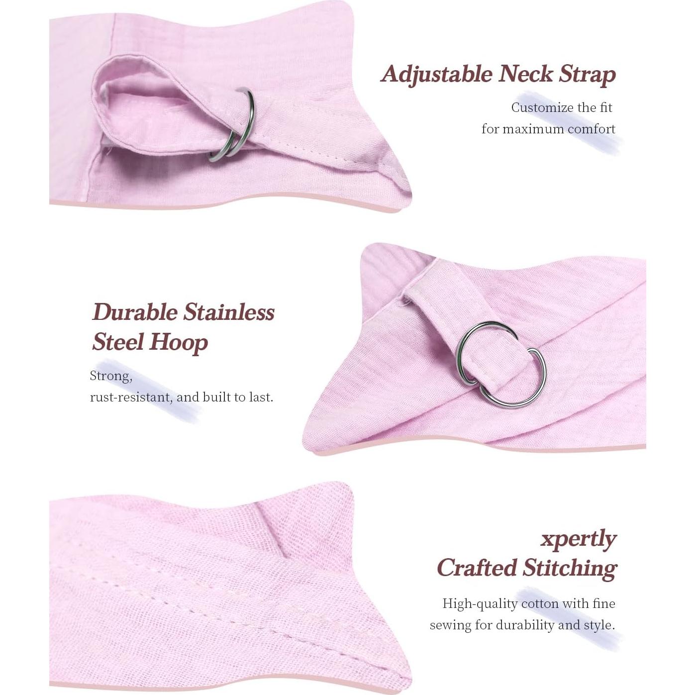 Cubierta de Lactancia Muselina 100% Algodón Rosa - Transpirable