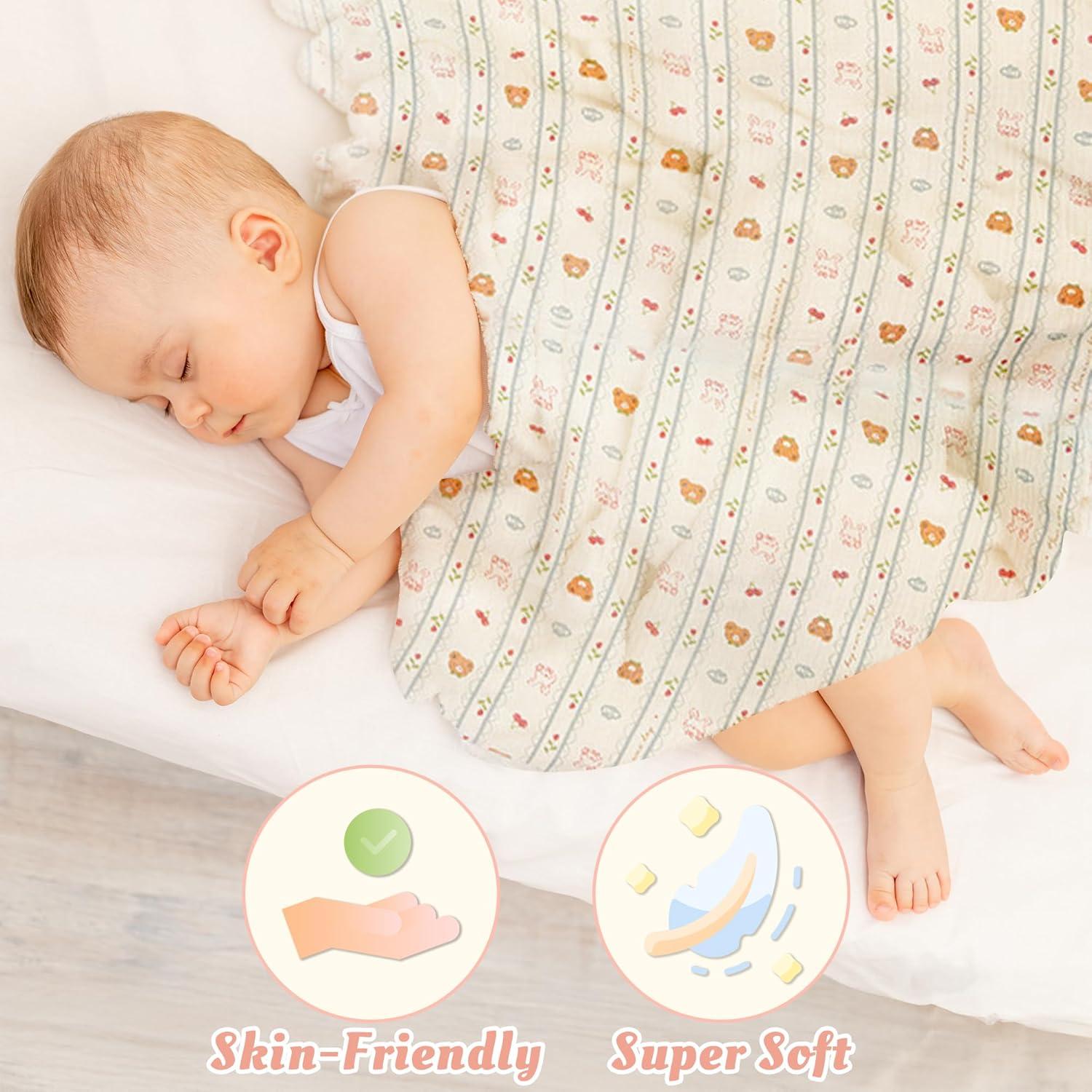 Cubierta de Lactancia 2Pcs ARefugen Algodón Transpirable 100x66cm