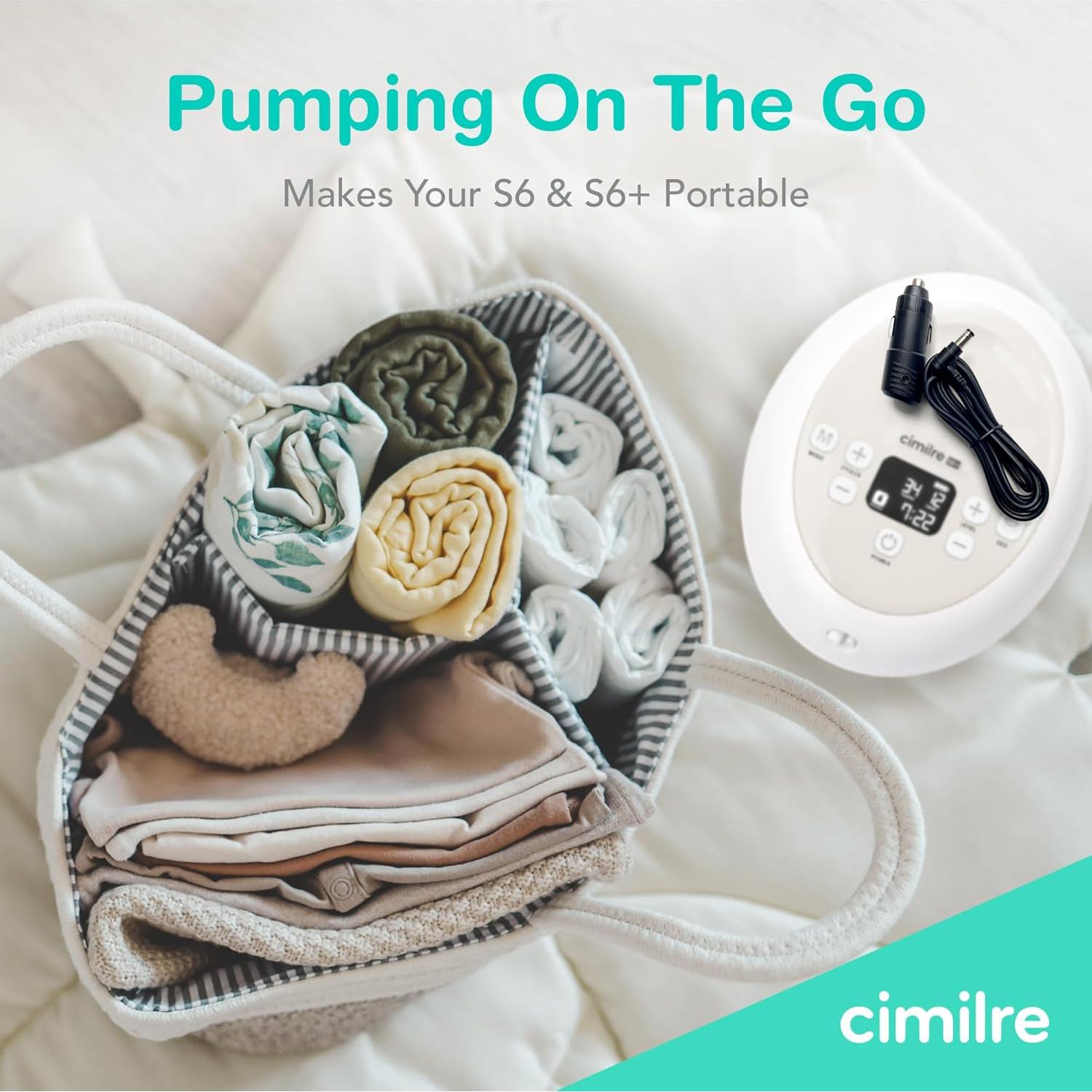 Adaptador de Coche Cimilre S6 y S6+ 12V para Bomba de Pecho