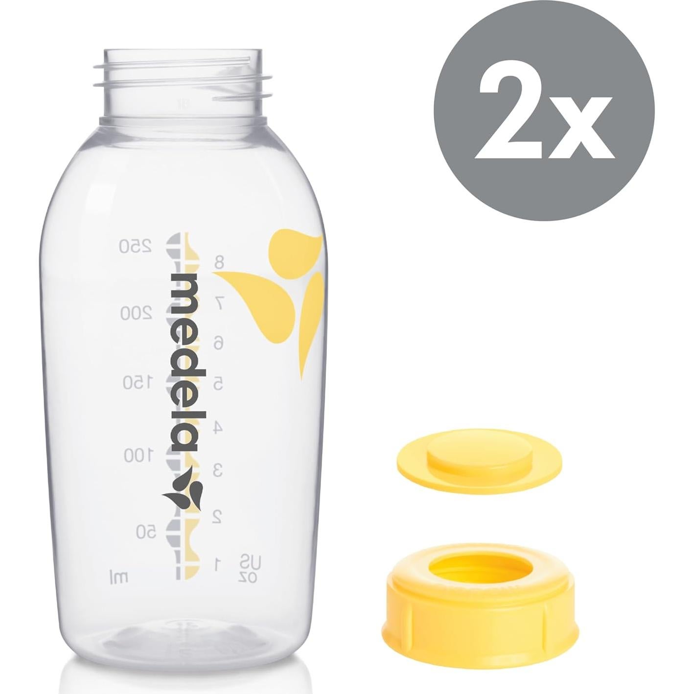 Botellas de almacenamiento de leche materna Medela 250ml - 2 unidades