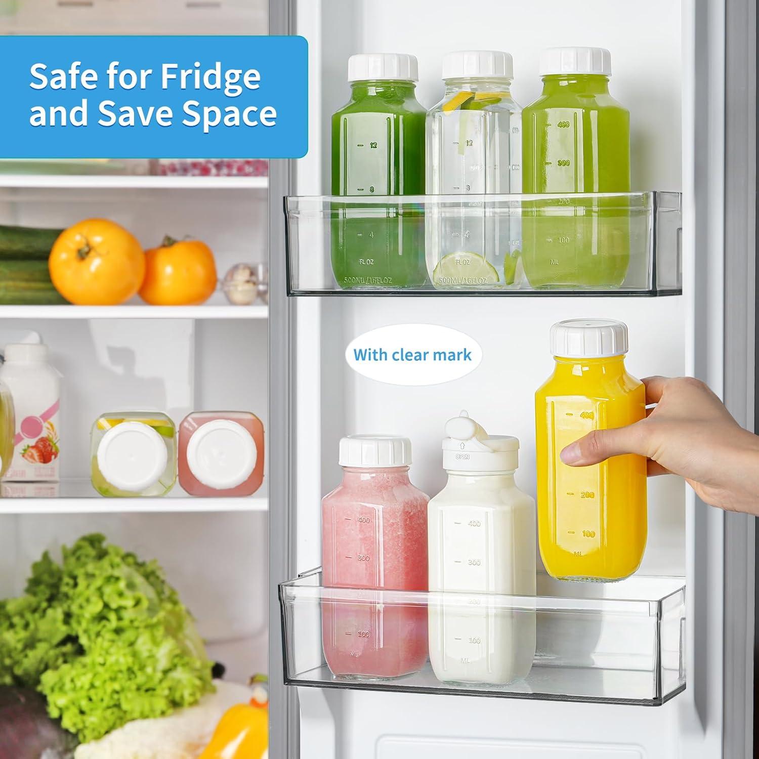 Paquete de 8 Botellas de Vidrio Reutilizables 500ml Syntic