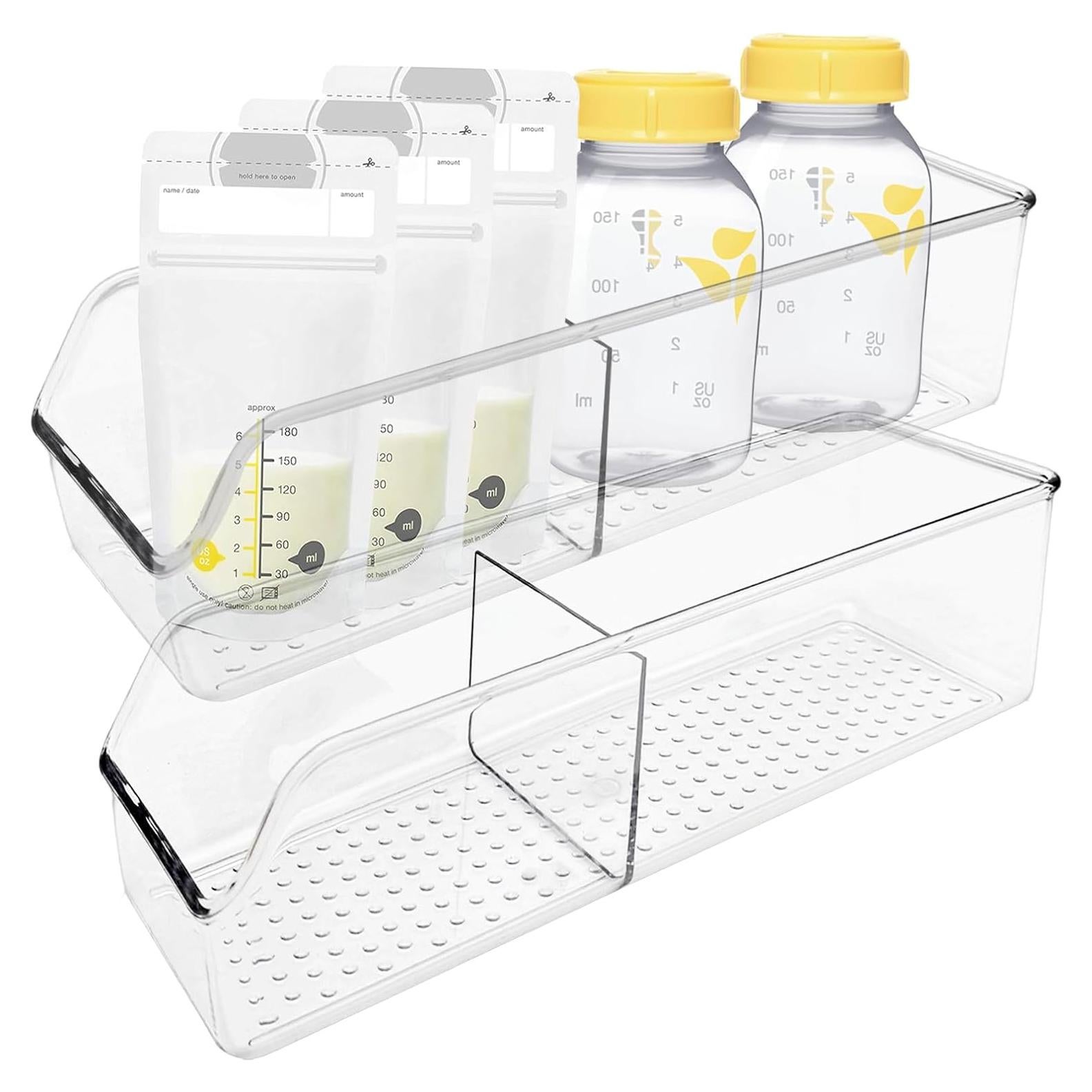 Conjunto de 2 Botellas de Almacenamiento de Leche Zebrabox