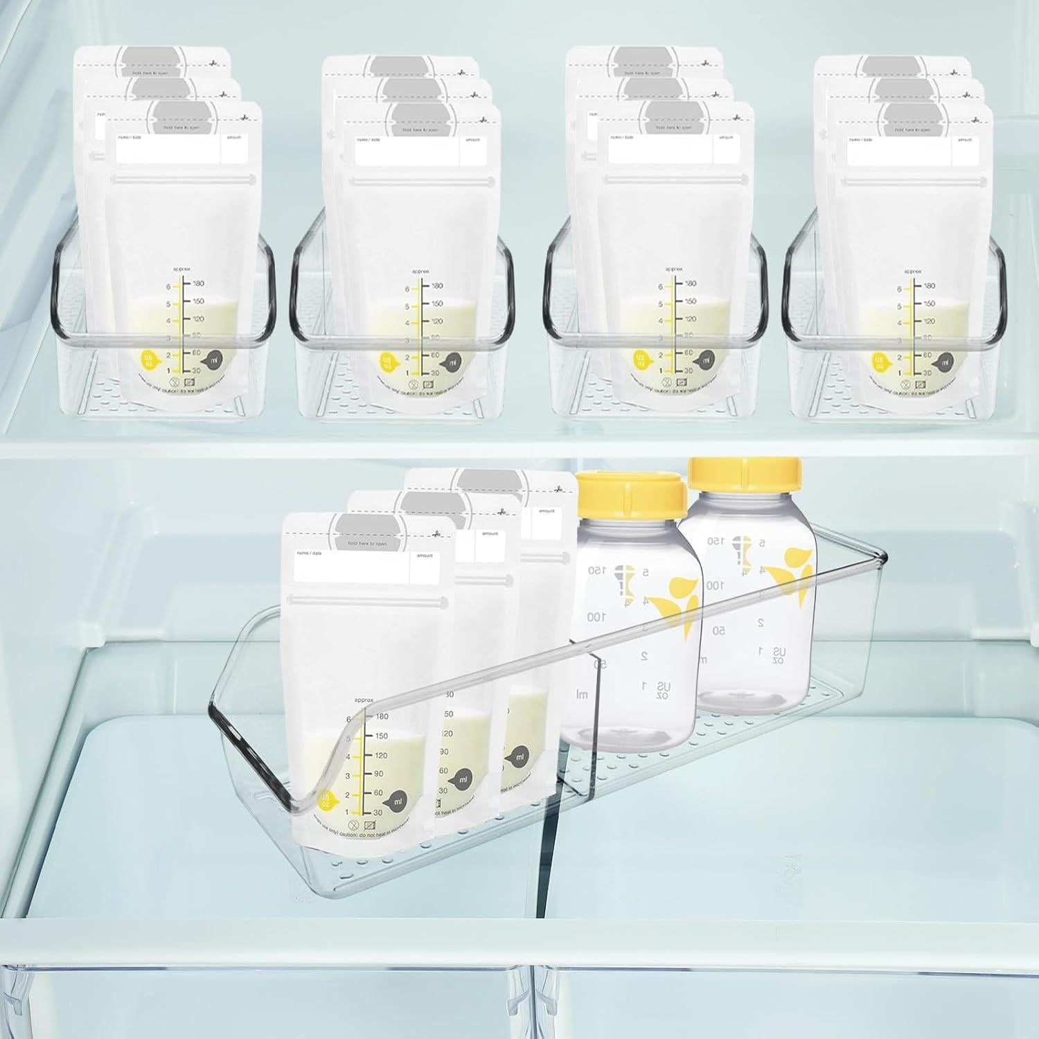 Conjunto de 2 Botellas de Almacenamiento de Leche Zebrabox