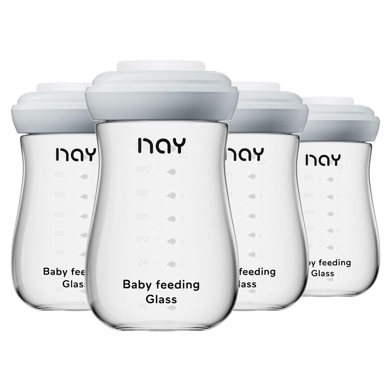 Botellas de Almacenamiento de Leche Materna yanyoyo 240ml 4 Unidades