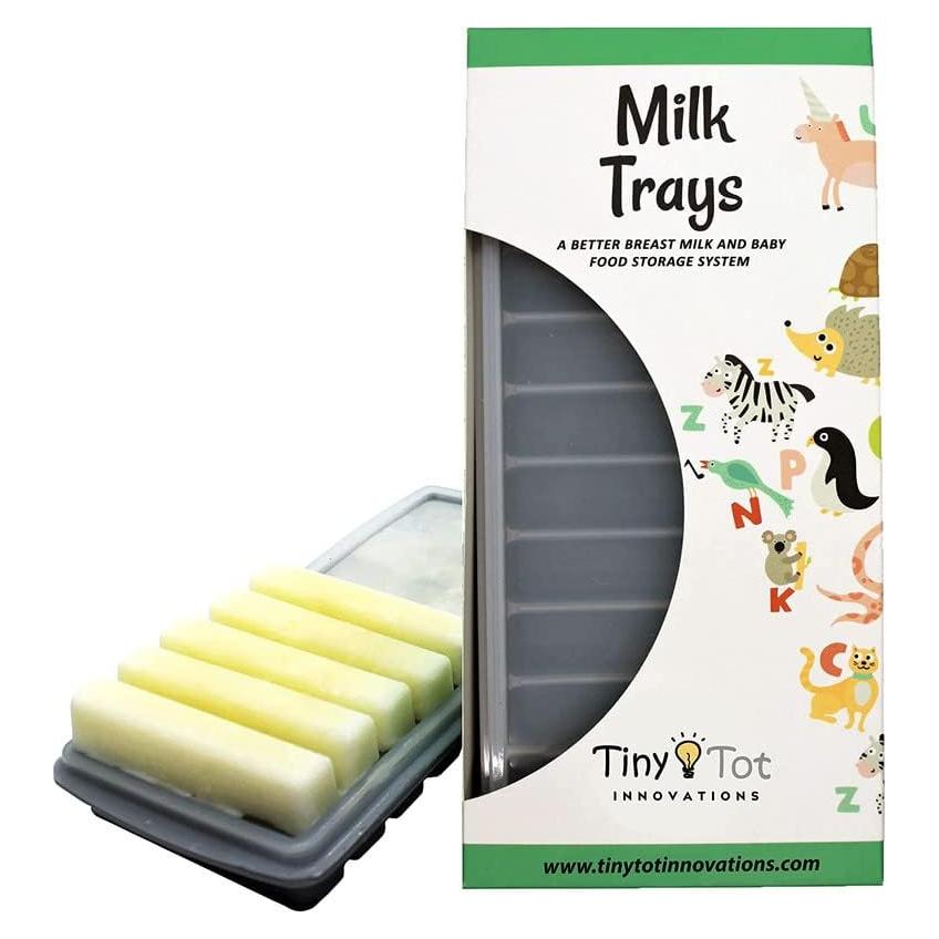 Bandejas de Almacenamiento de Leche Materna Tiny Tot, 2 Contenedores de Silicona