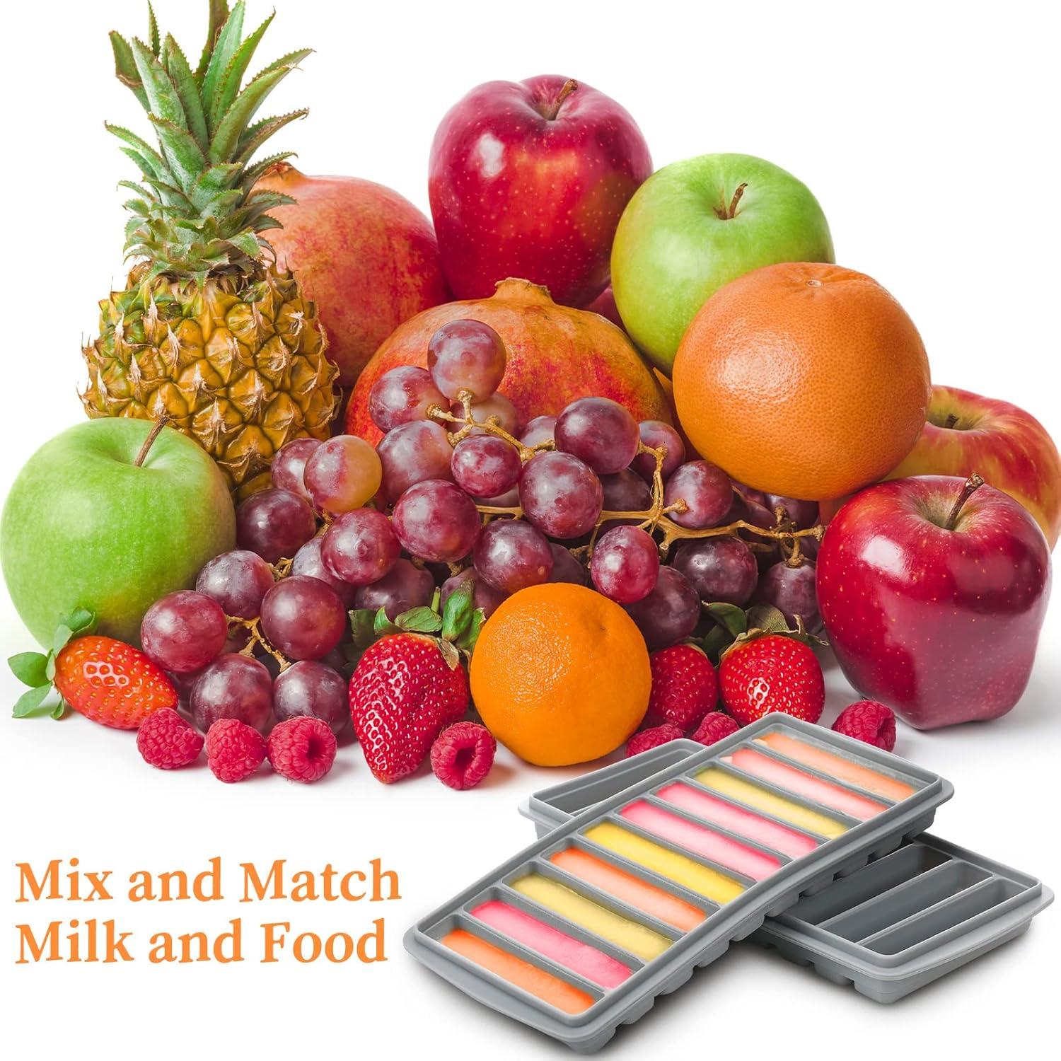 Contenedor de Almacenamiento de Leche Materna Eaasty 20 Piezas Gris