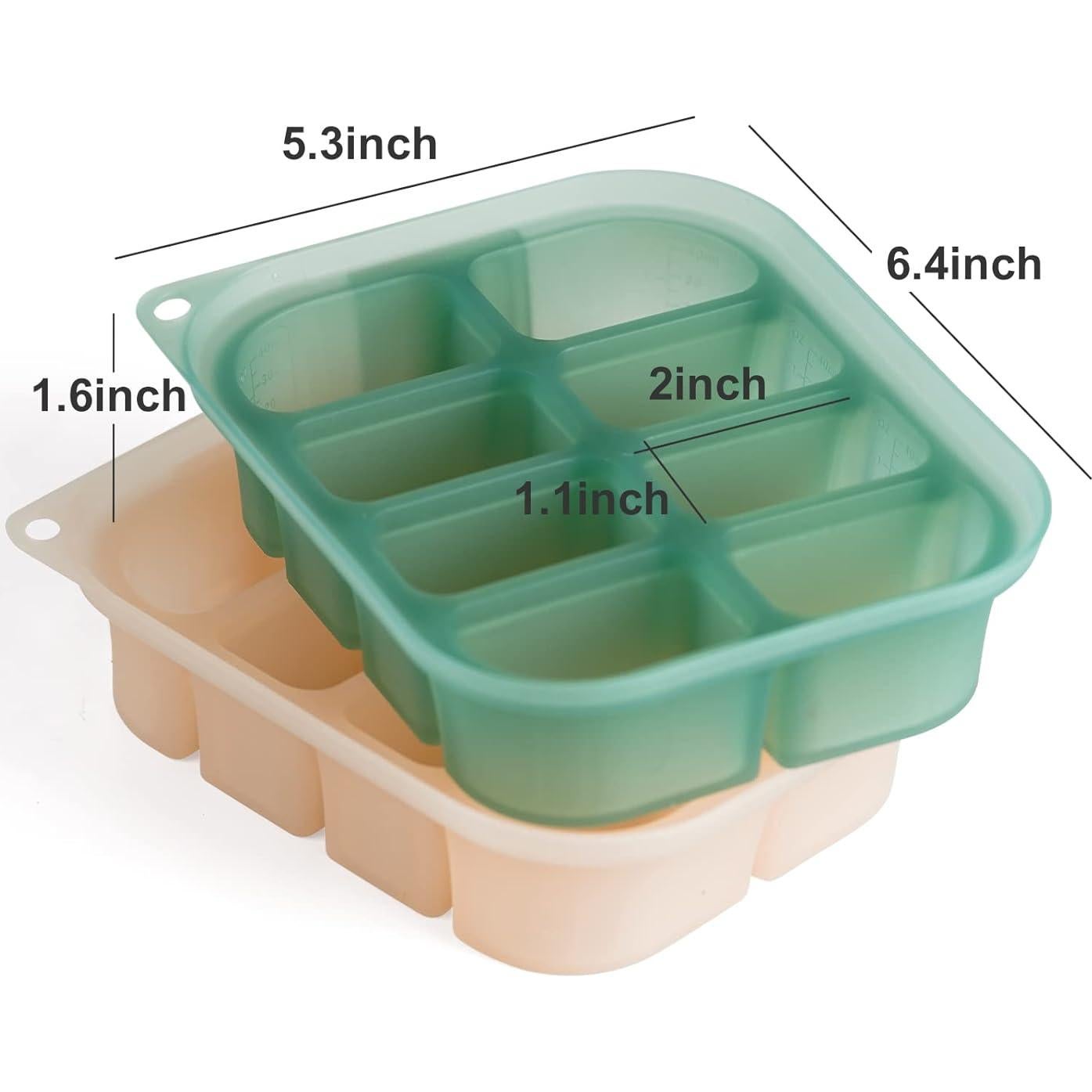 Bandeja de Congelador de Silicona Haakaa 8 Compartimentos 354ml