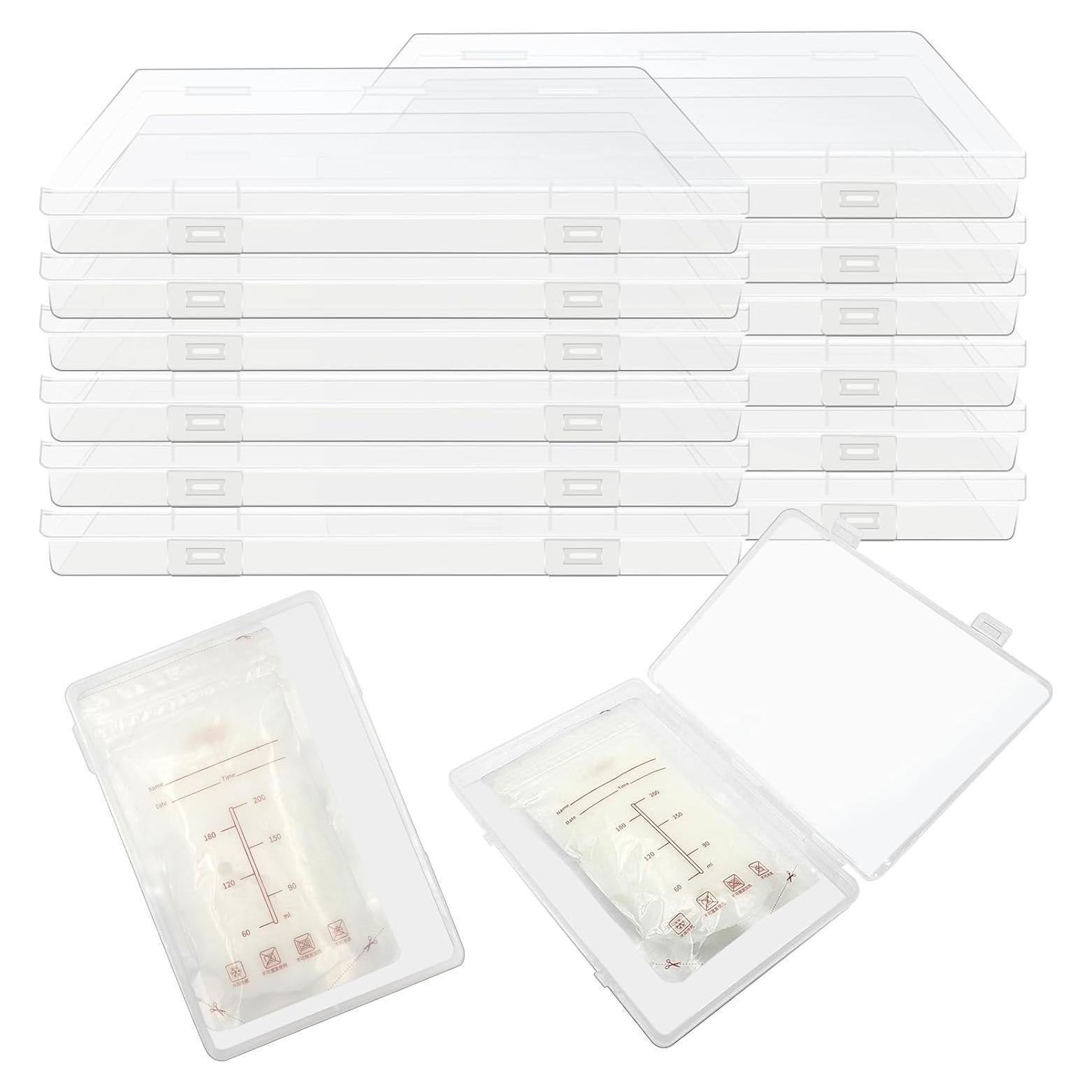 Organizador de Almacenamiento de Leche Materna 12 Pcs Transparente