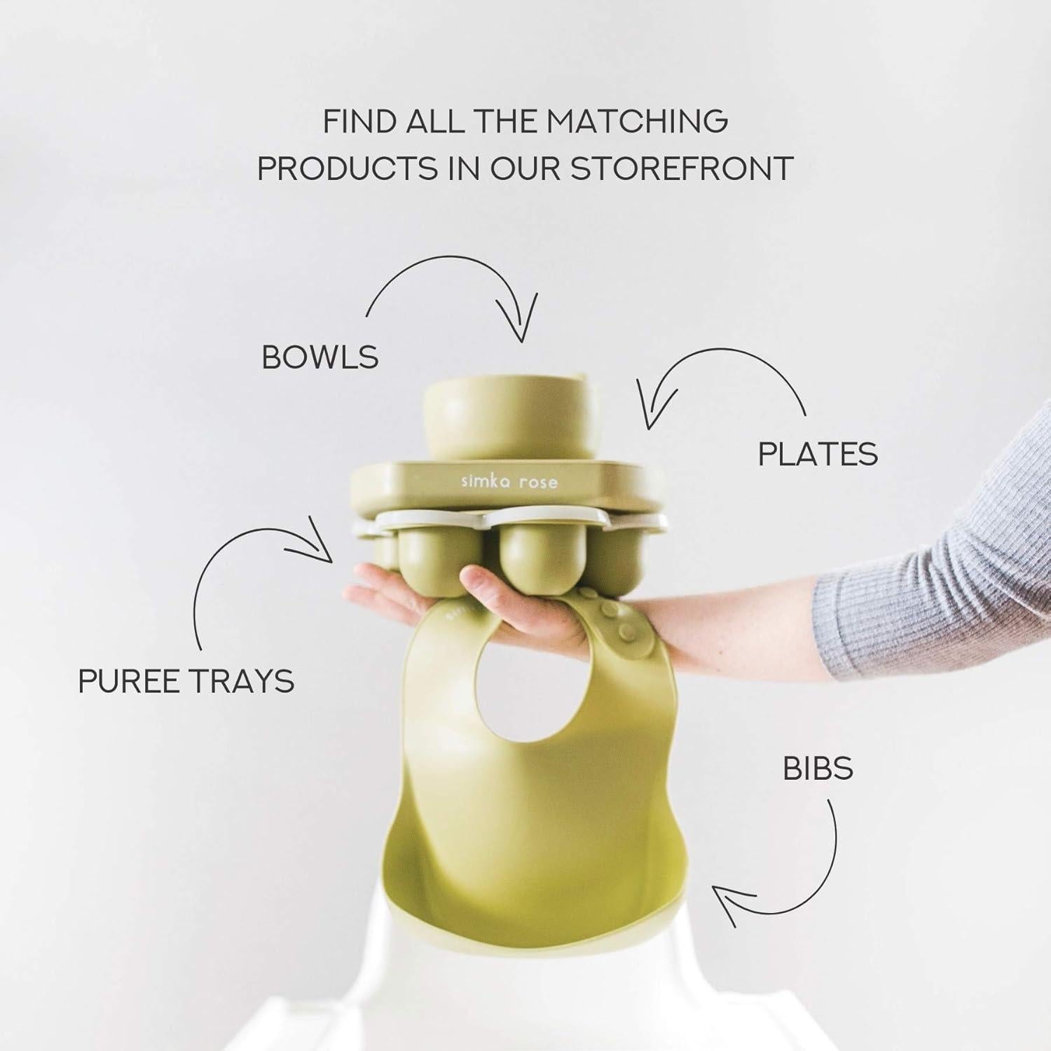 Contenedor de Almacenamiento para Bebés Simka Rose - 7 Porciones 70ml Silicona Libre de BPA