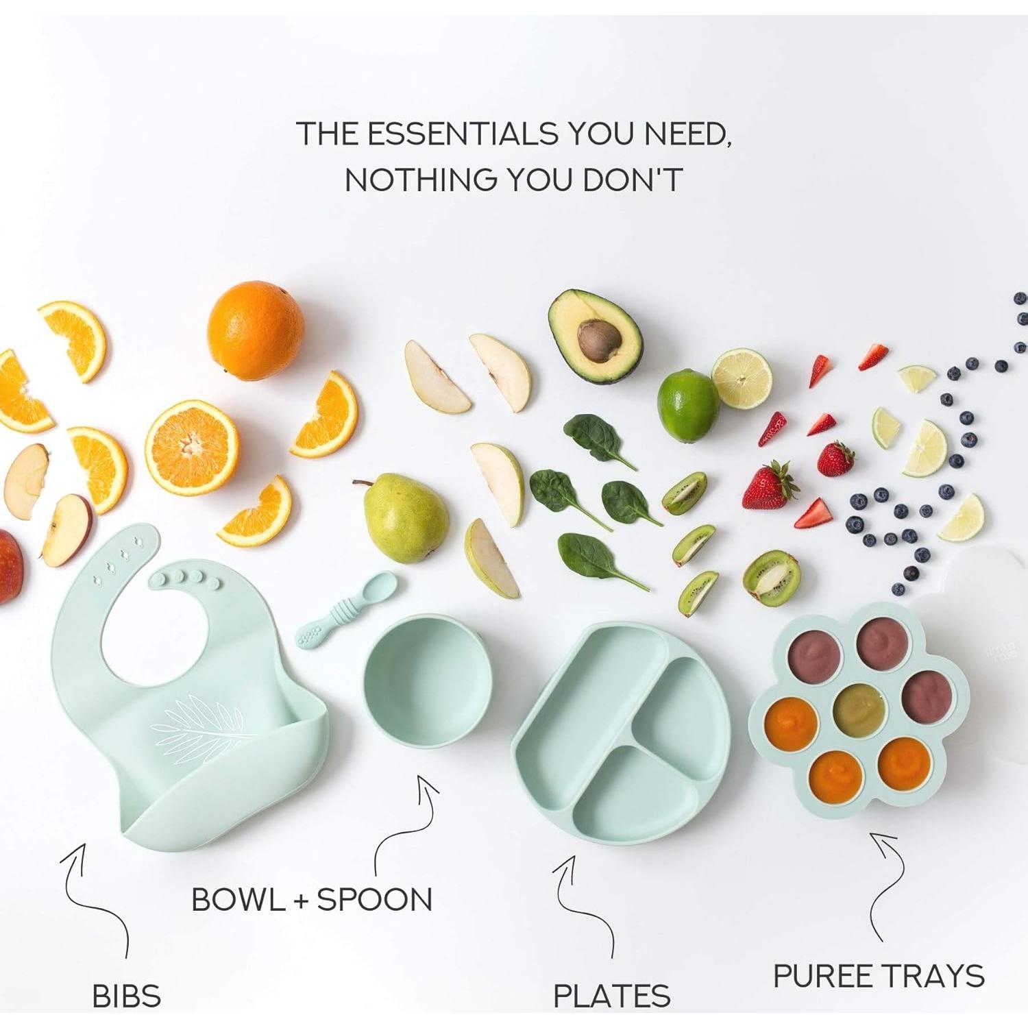 Contenedor de Almacenamiento para Bebés Simka Rose - 7 Porciones 70ml Silicona Libre de BPA