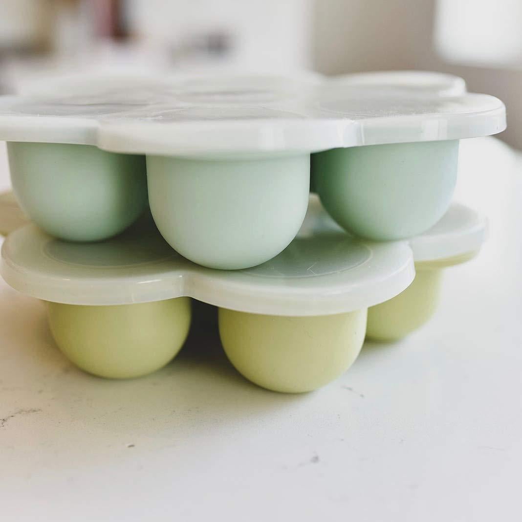 Contenedor de Almacenamiento para Bebés Simka Rose - 7 Porciones 70ml Silicona Libre de BPA