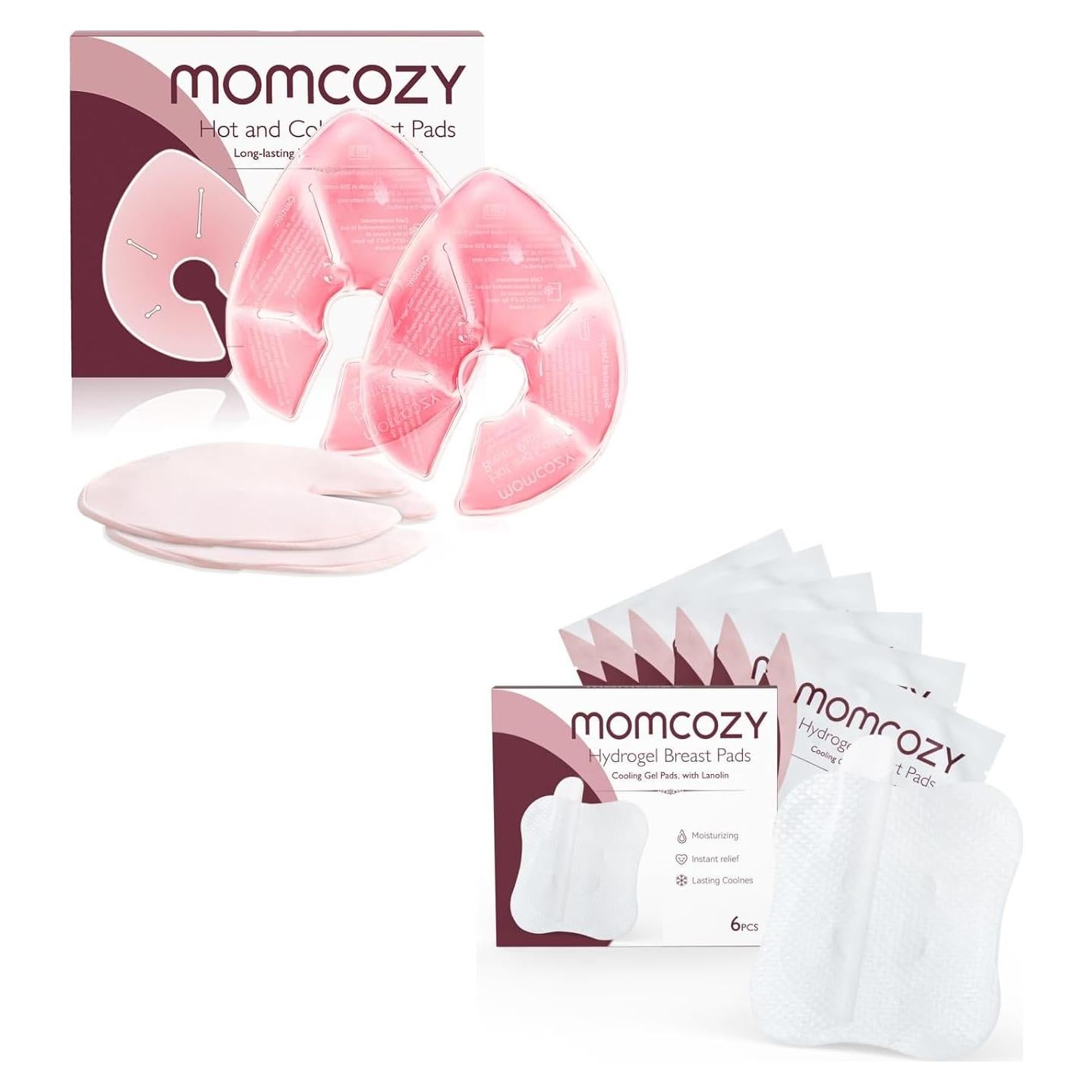 Momcozy Almohadillas de Hidrogel para Lactancia - 8 Piezas